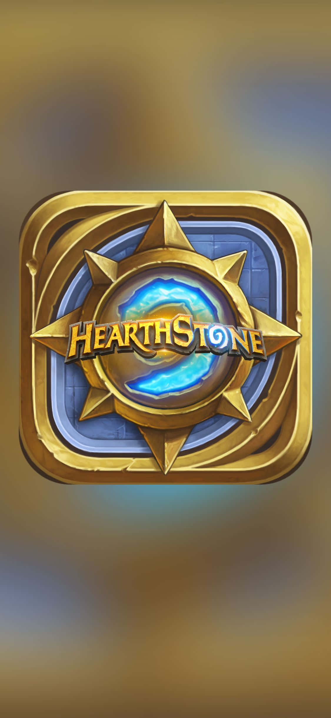 Hình nền Hearthstone Logo La Bàn cho iPhone XS Hình nền