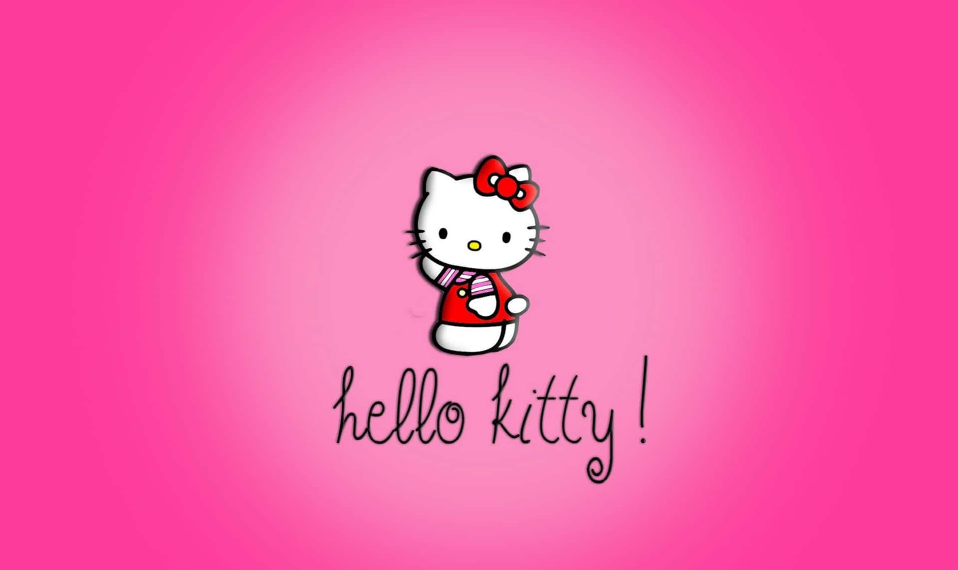 Hình nền Hello Kitty với nền hồng Hình nền