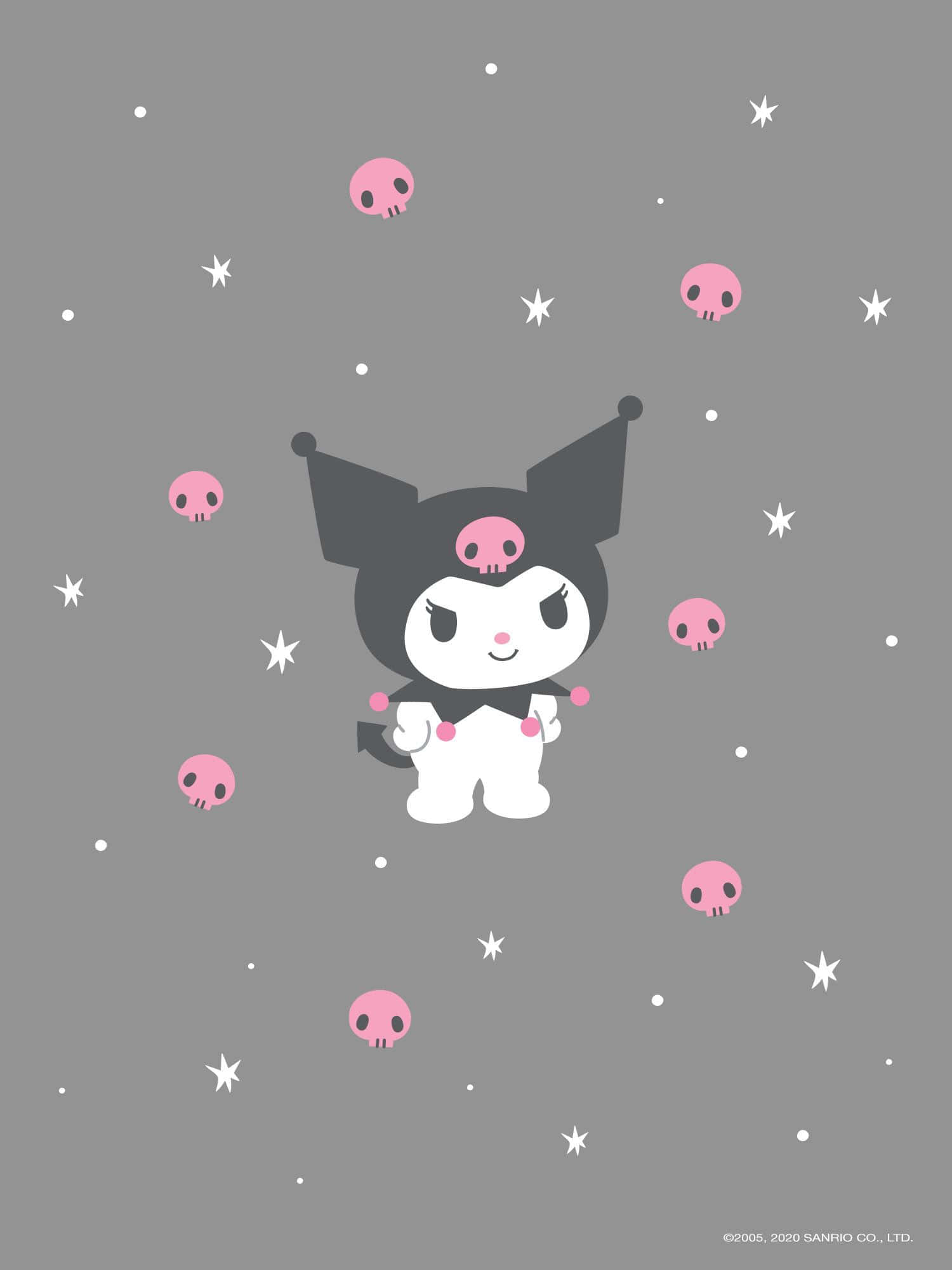 Hình nền họa tiết Kuromi đáng yêu Hình nền