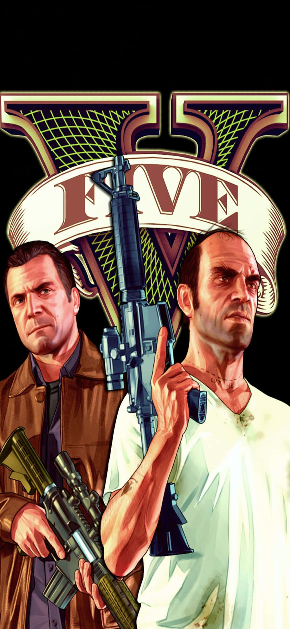 Hình nền iPhone X Grand Theft Auto V Michael & Trevor Hình nền