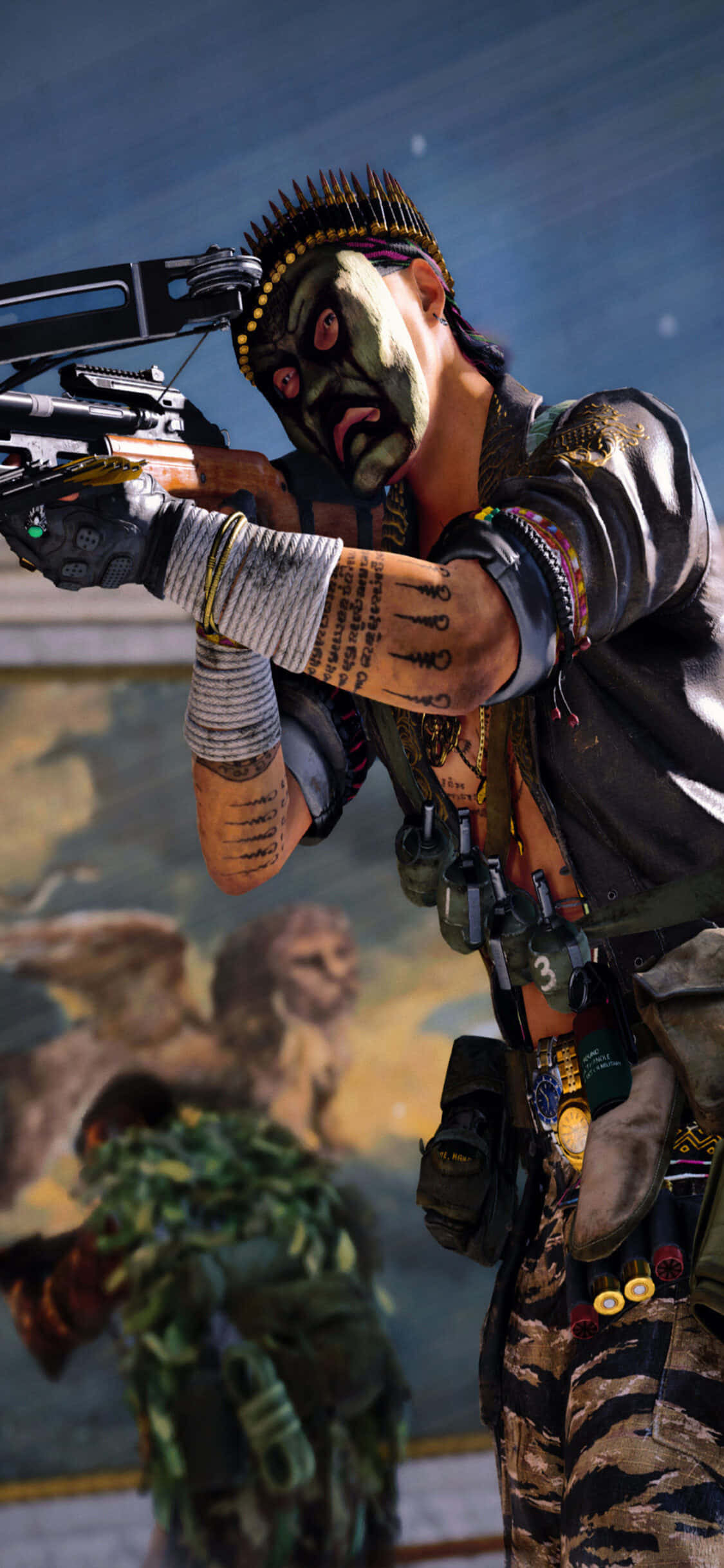 Hình nền iPhone Xs Call Of Duty Black Ops Cold War Nỏ Hình nền