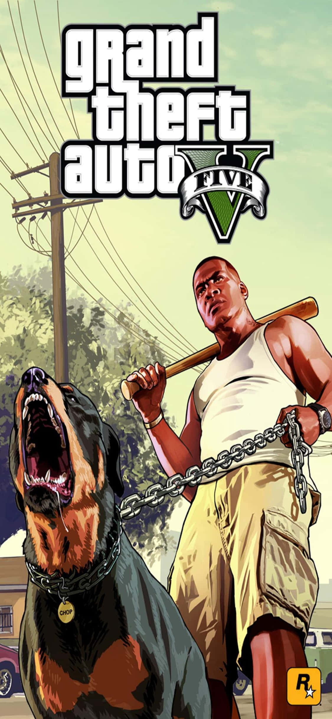 Hình nền iPhone X Grand Theft Auto V Franklin & Chop Hình nền