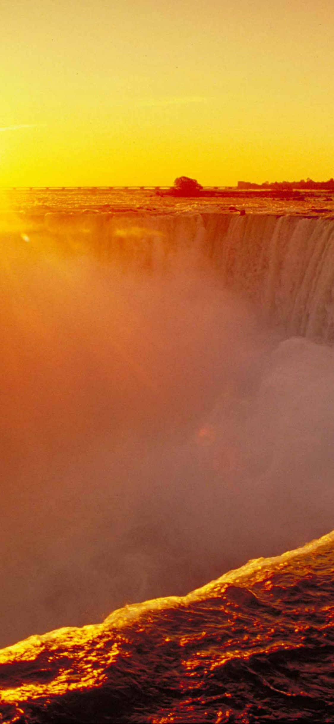Nền Hoàng Hôn iPhone X Thác Niagara Hình nền