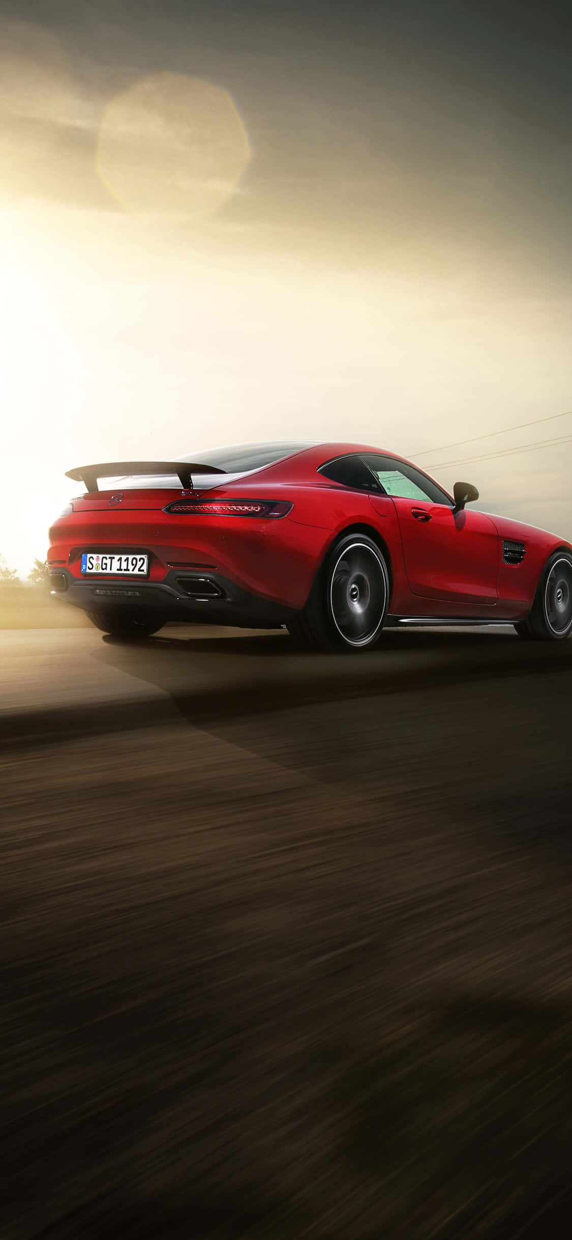 Hình nền iPhone X Amg Gt-r Thùng màu đỏ AMG GT Hình nền