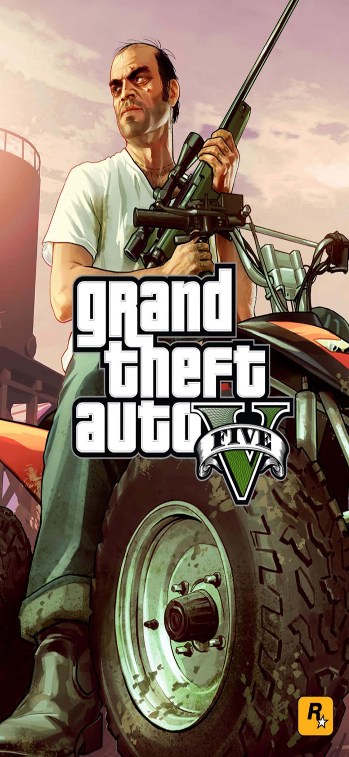 Hình nền iPhone X Grand Theft Auto V Trevor ngồi Hình nền