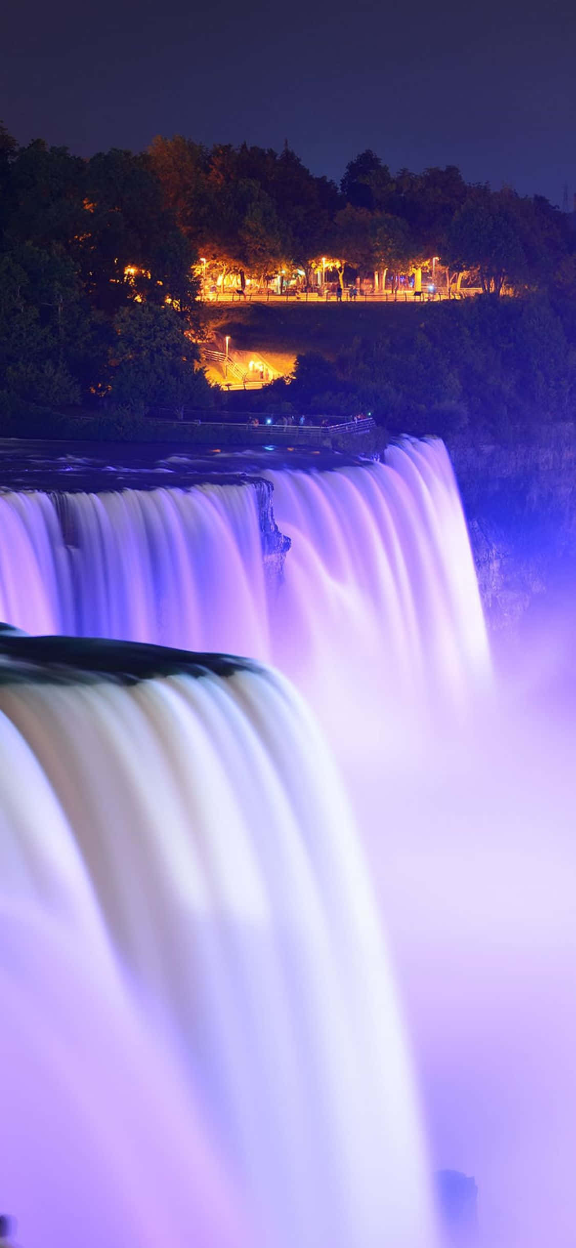 Nền iPhone X Thác Niagara Phát Sáng Hình nền