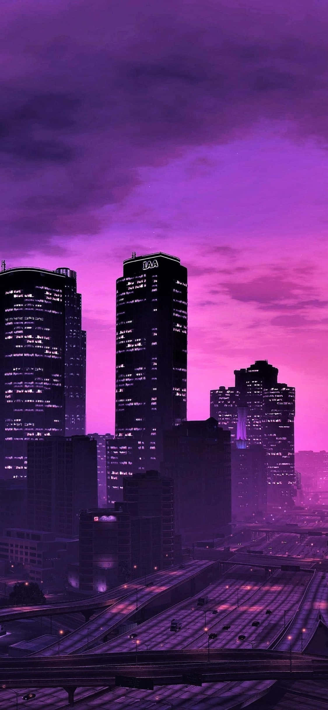Hình nền iPhone X Grand Theft Auto V & Thành phố đêm Hình nền