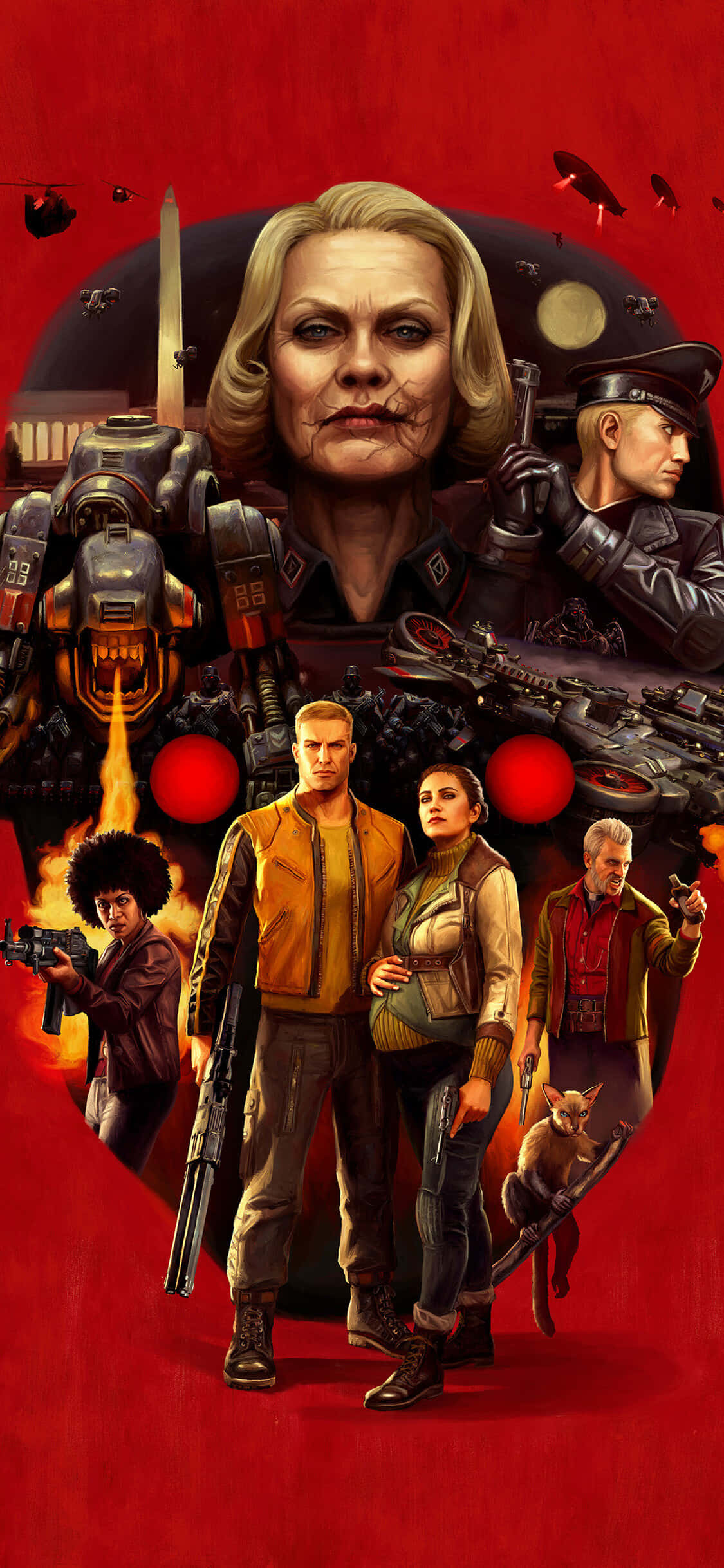 Hình nền iPhone Xs Poster Wolfenstein II Hình nền