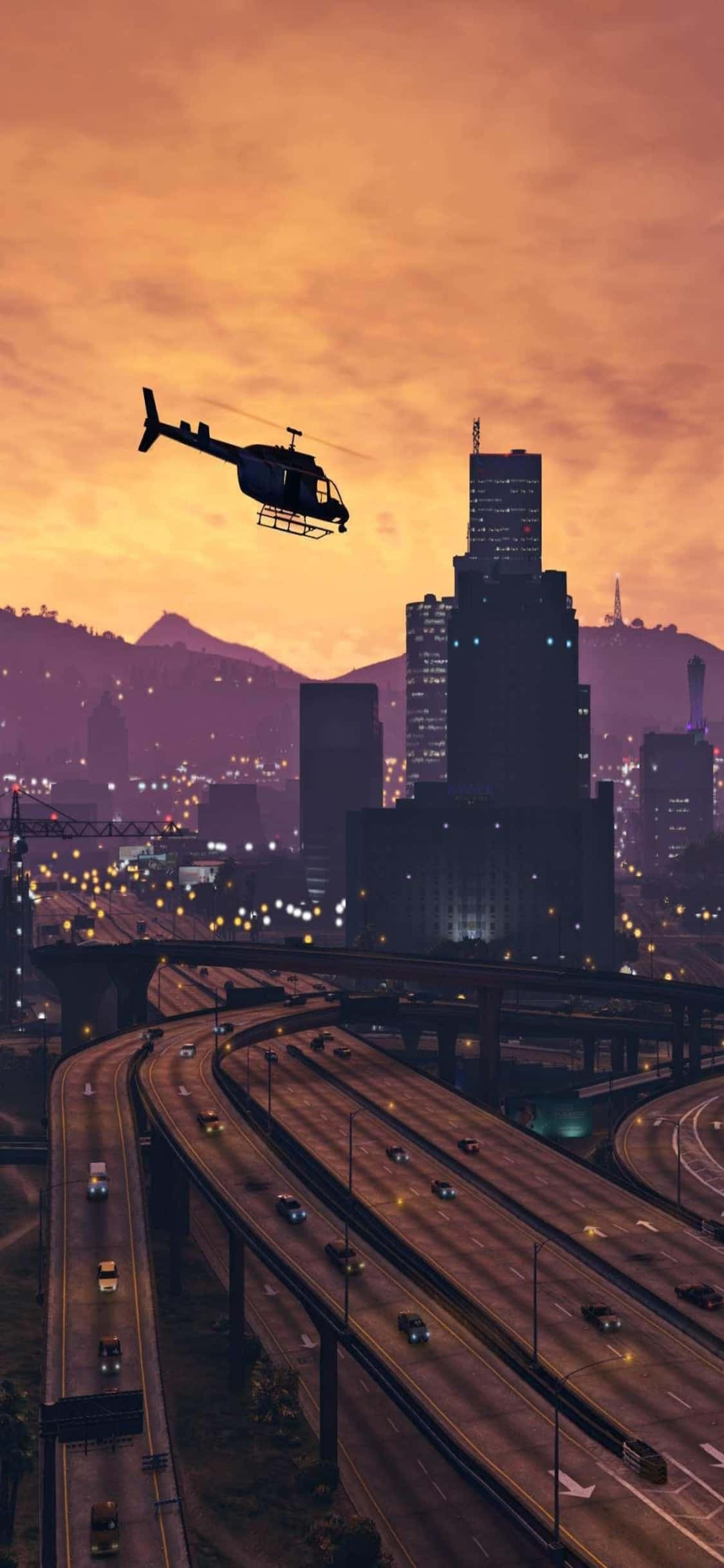Hình Nền iPhone X Grand Theft Auto V & Trực Thăng Hình nền