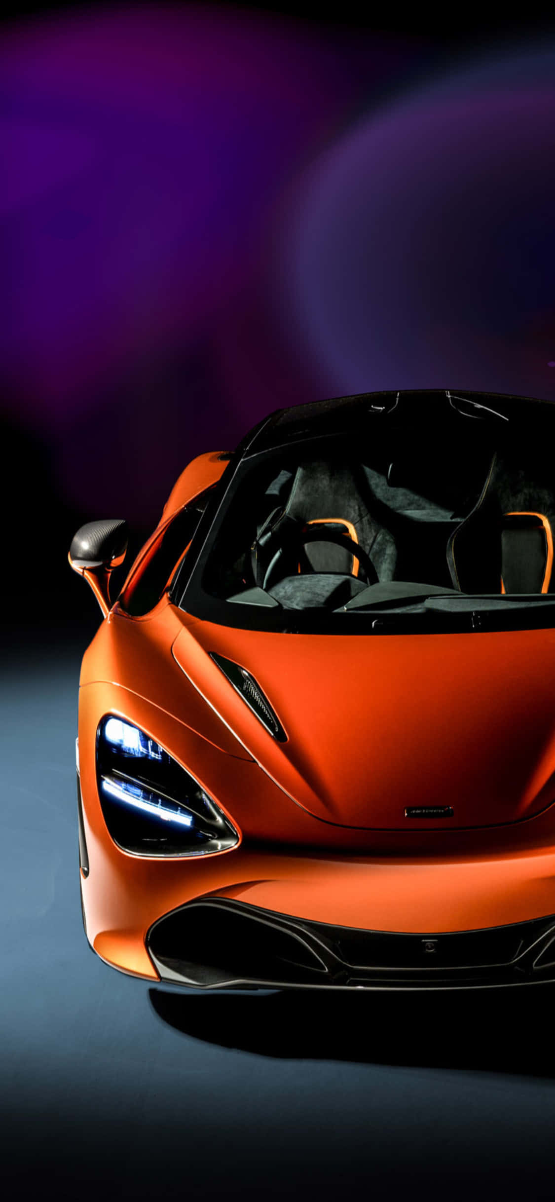 Hình nền iPhone X Mclaren 720s Xe thể thao màu cam Hình nền