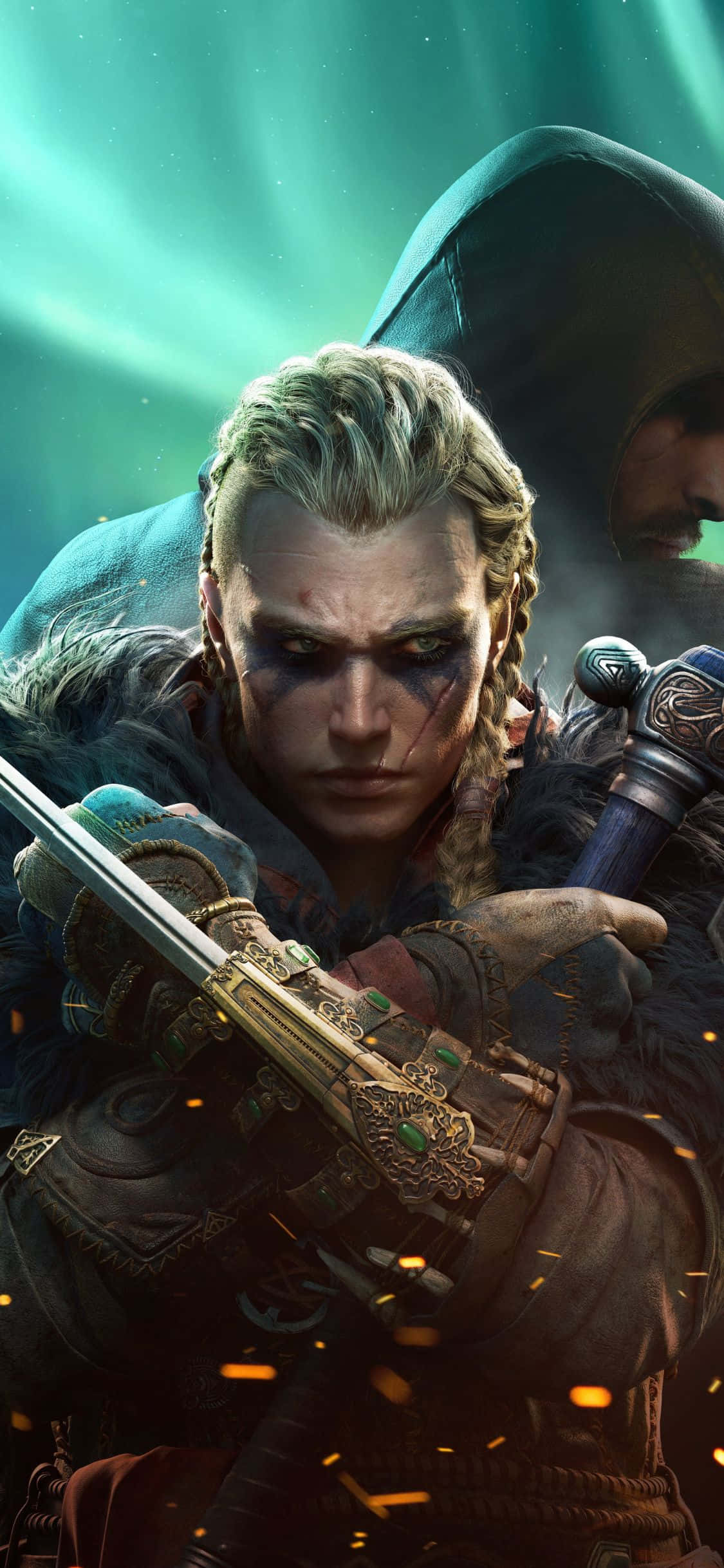 Hình nền iPhone Xs Assassin's Creed Valhalla Nữ Eivor Sát thủ Hình nền