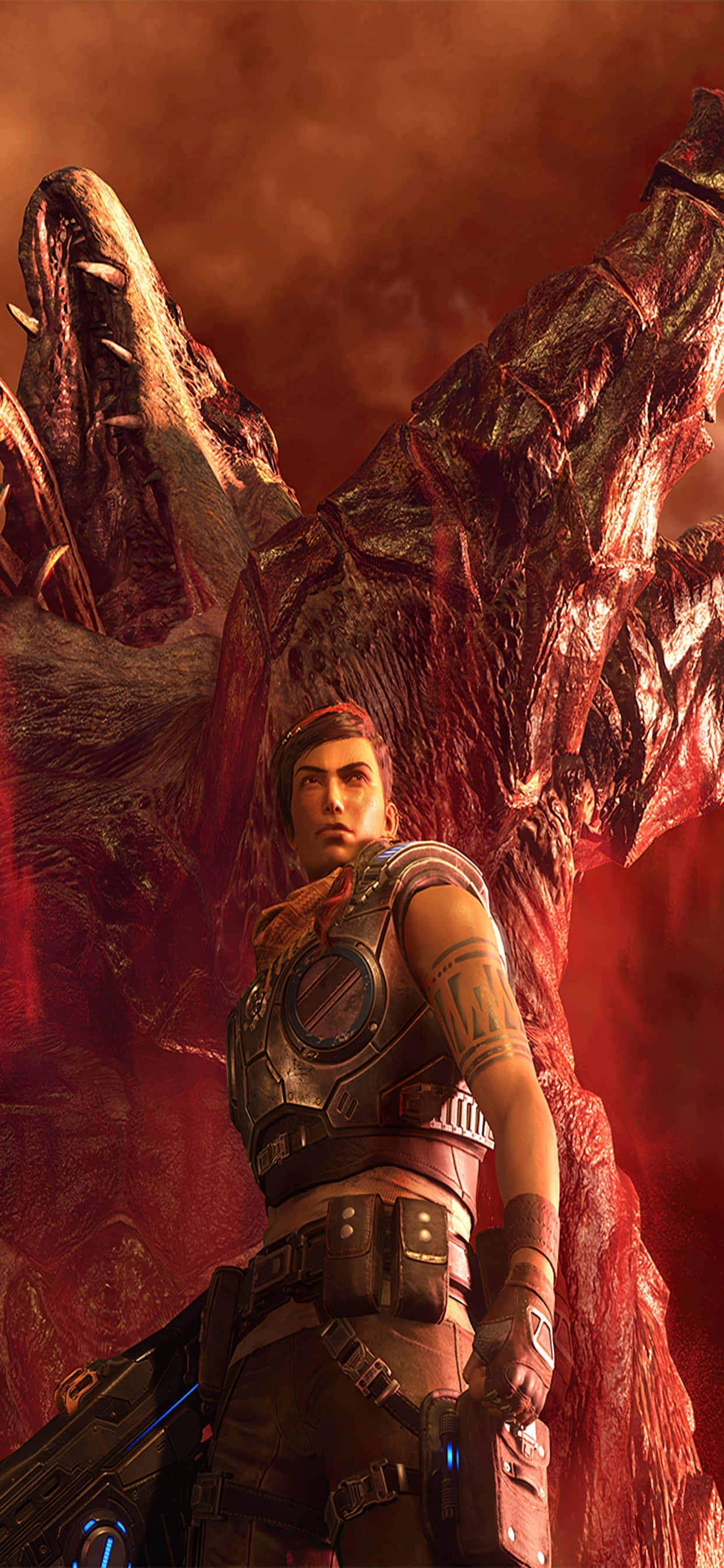 Hình nền iPhone XS Max Gears Of War 5 Kait Kraken Hình nền