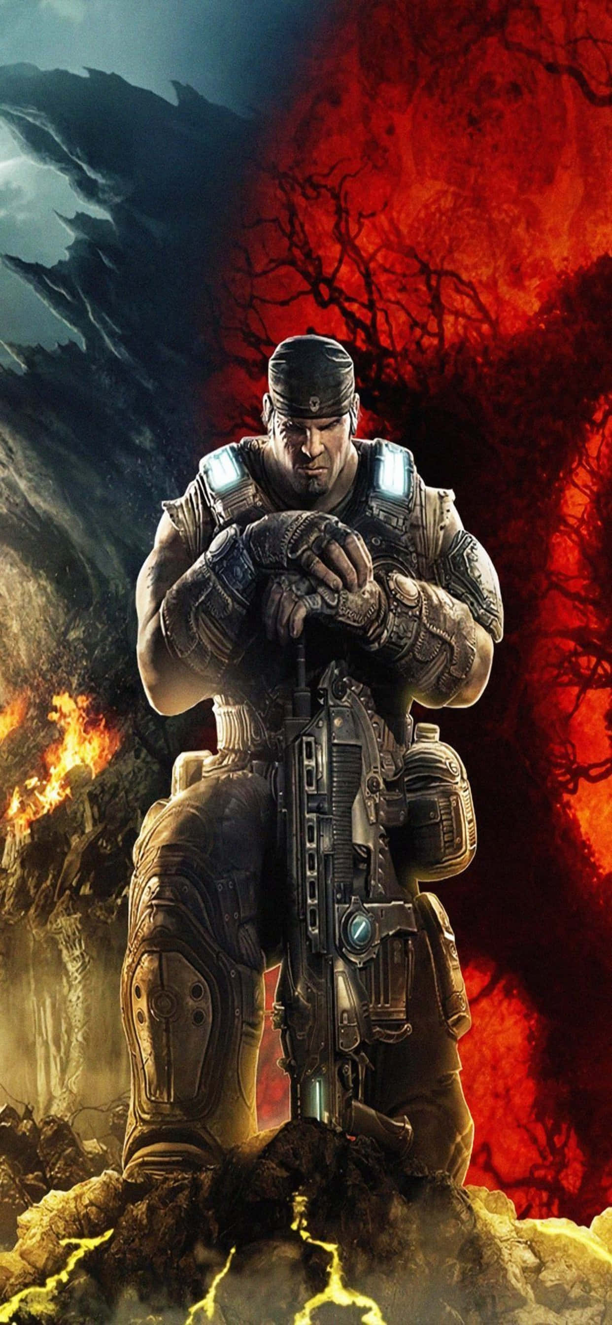Hình nền iPhone XS Max Gears Of War 5 Marcus Fenix Hình nền