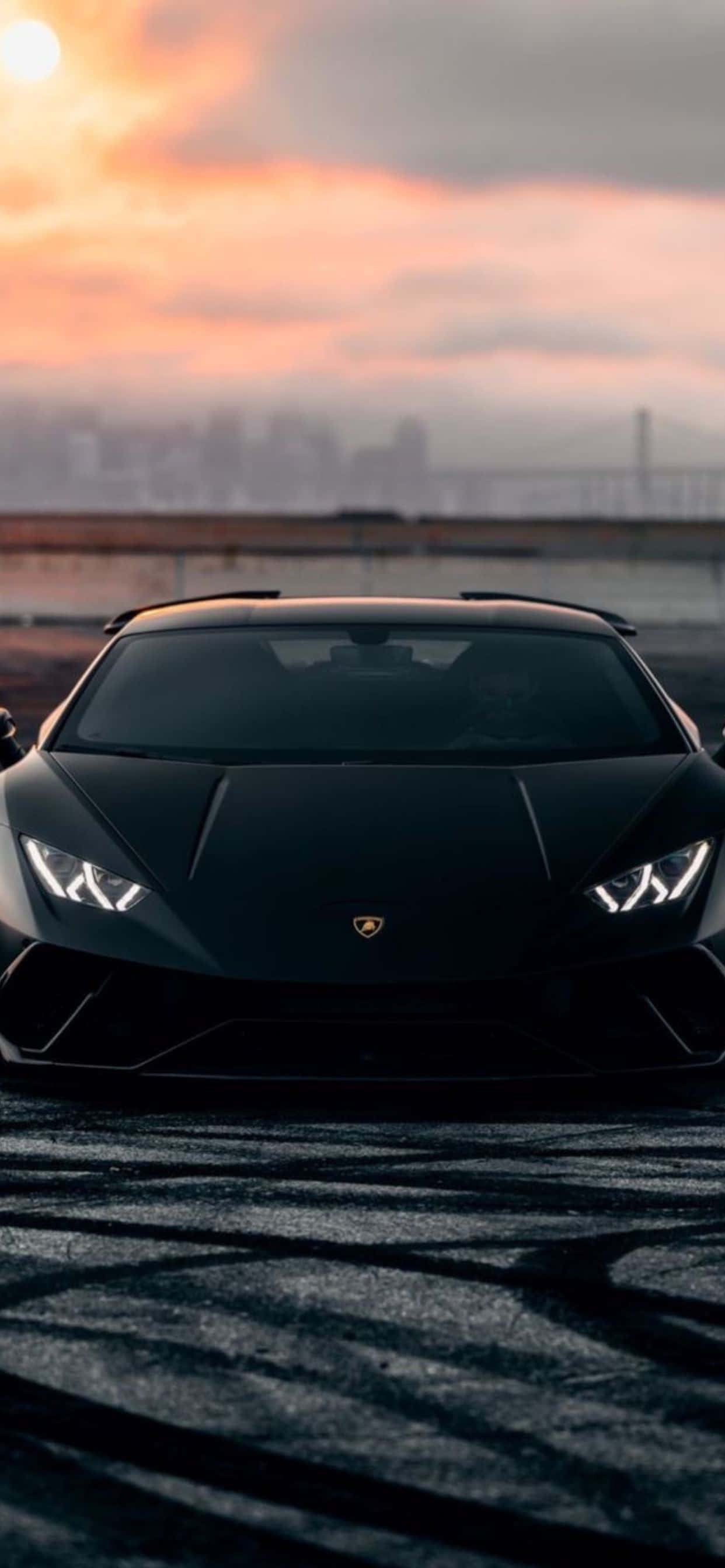 Hình nền iPhone XS Max Lamborghini Black Huracan Hình nền