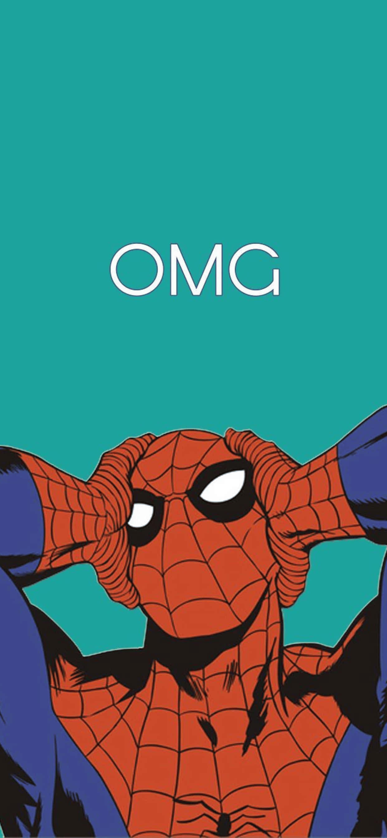 Hình nền iPhone XS Max Marvel Spiderman Xanh Mòng Két Hình nền