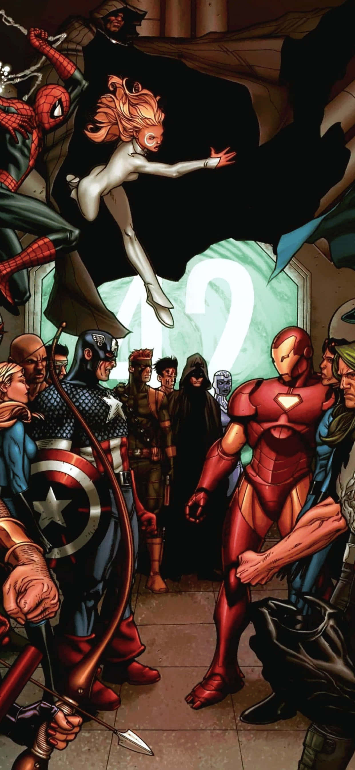 Hình nền iPhone XS Max Nhóm siêu anh hùng Marvel Hình nền
