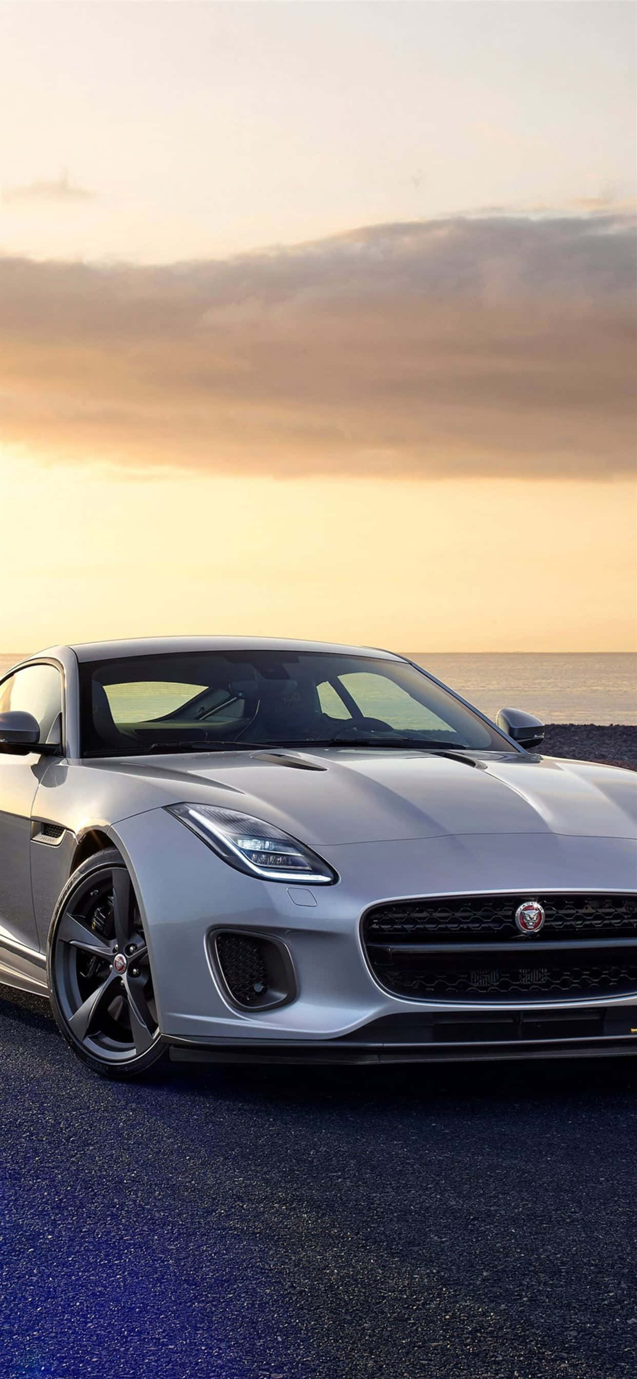 Hình nền iPhone XS Max Project Cars 2 Xe Jaguar F-Type Màu Xám Hình nền