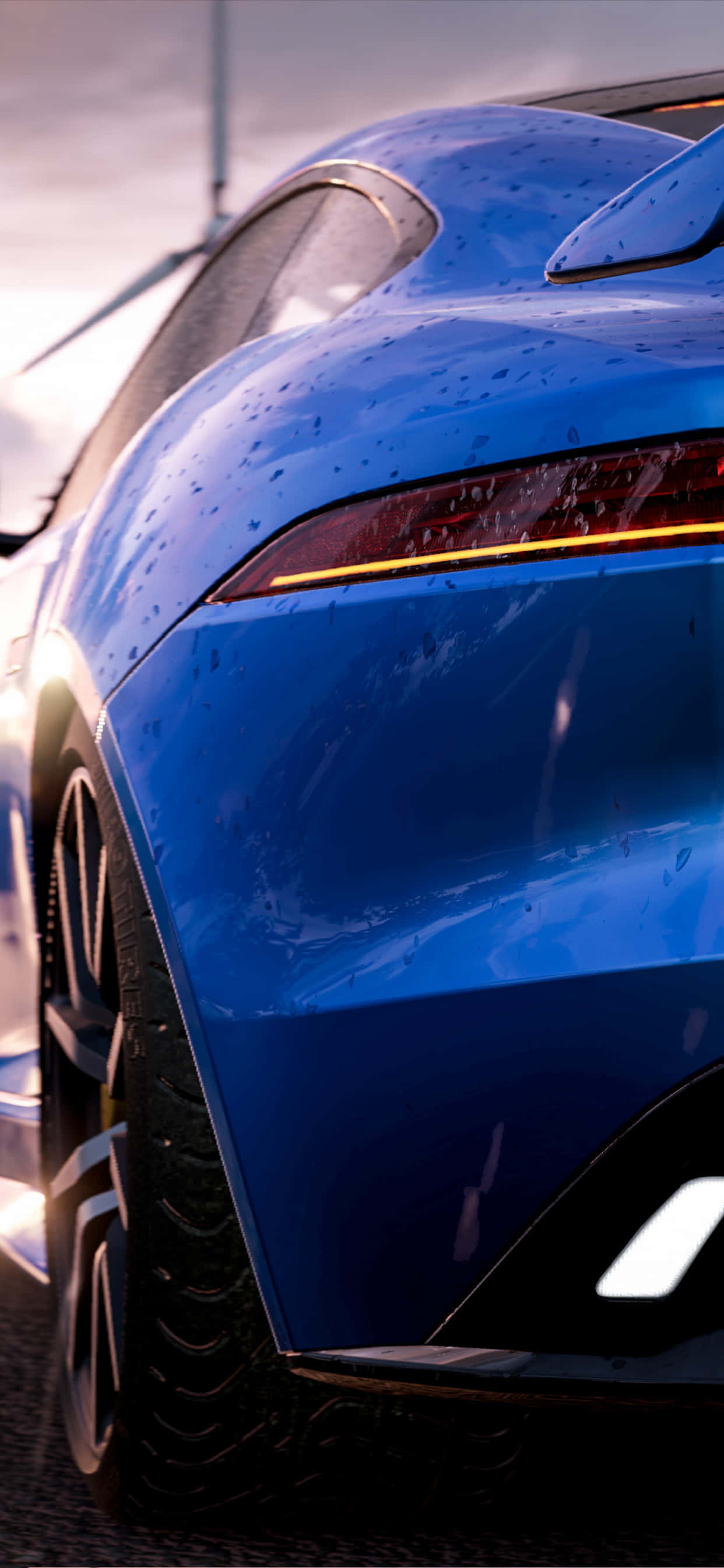 Hình nền iPhone XS Max Project Cars 2 Xe Jaguar F-Type Màu Xanh Hình nền