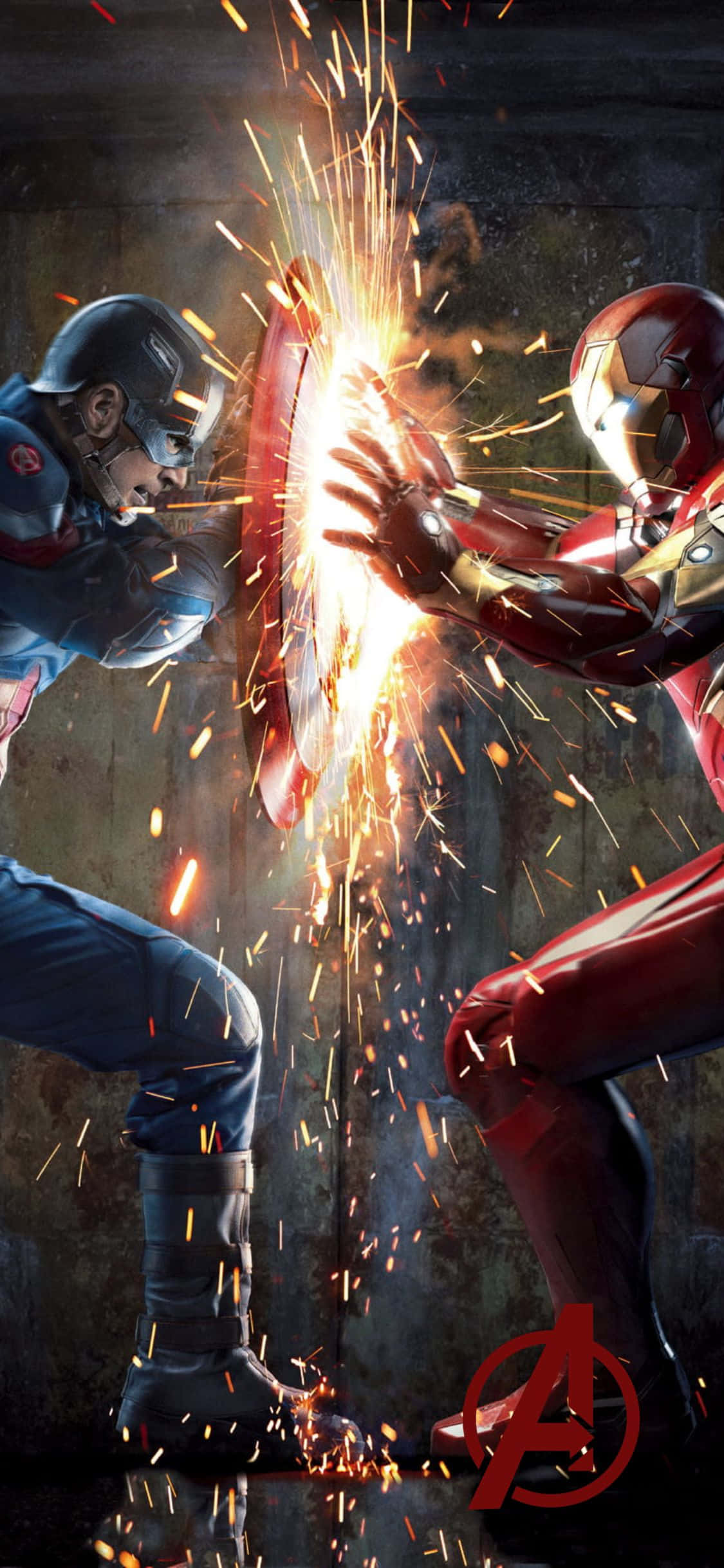 Nền iPhone XS Avengers Nội Chiến 2016 Hình nền
