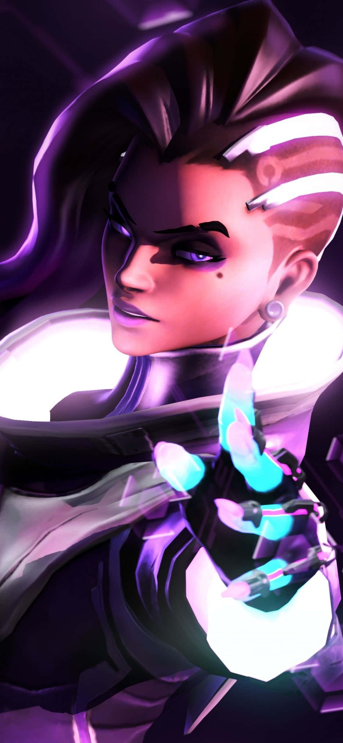 iPhone Xs Max Overwatch Hình Nền Sombra Chỉ Tay Hình nền