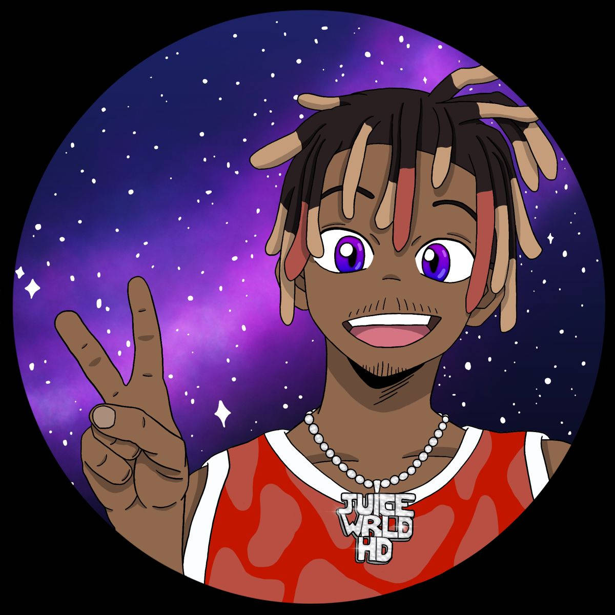 Hình nền Juice Wrld Anime Thiên hà Hình nền