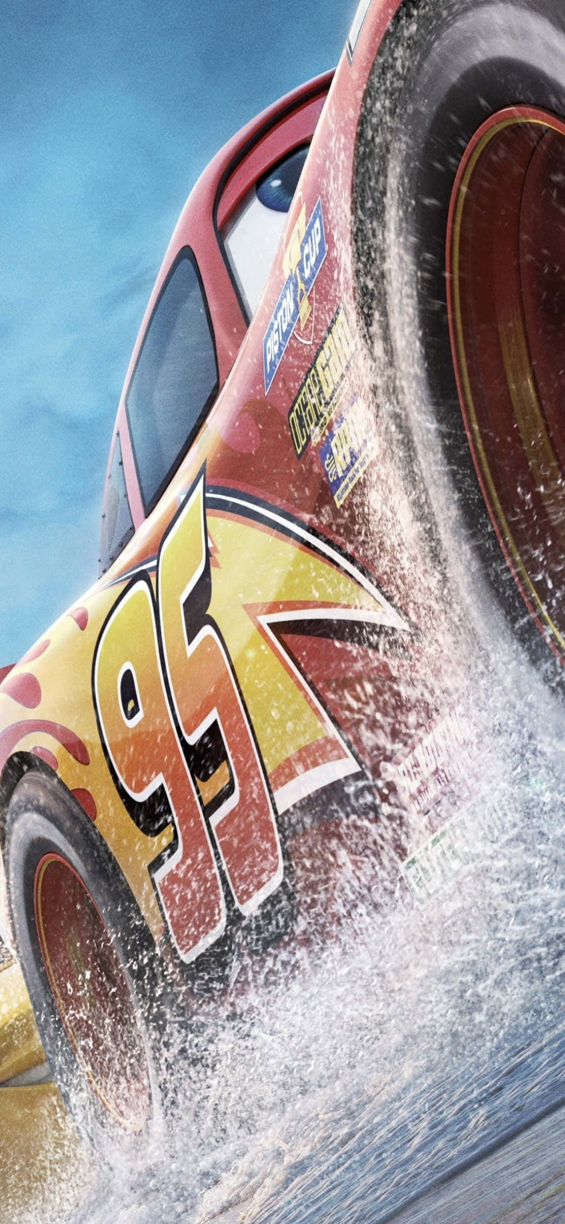 Hình nền Lightning McQueen Stock Car cho iPhone X chủ đề Cars Hình nền