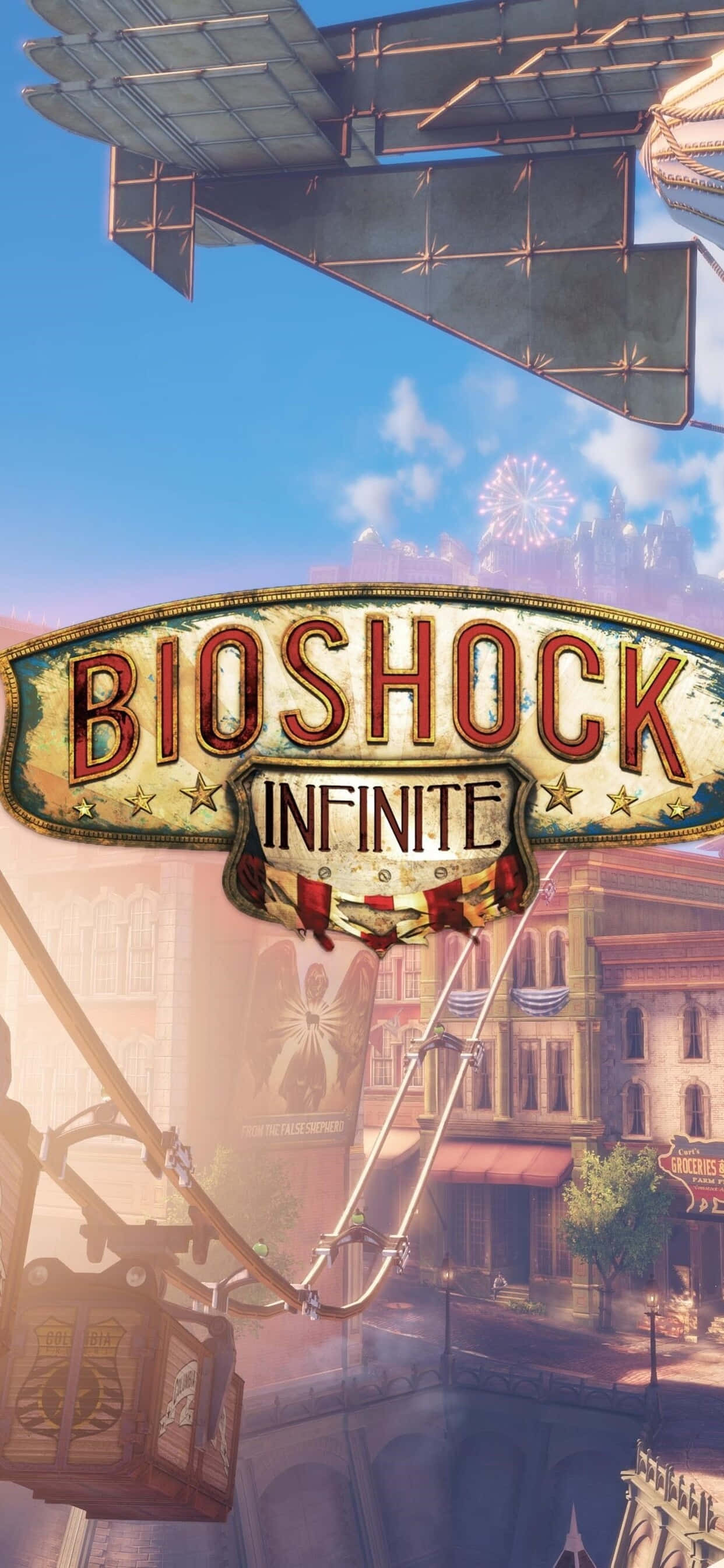 Hình nền Logo cho iPhone XS Max Bioshock Infinite Hình nền