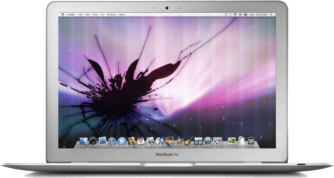Hình nền màn hình MacBook Air bị nứt Hình nền