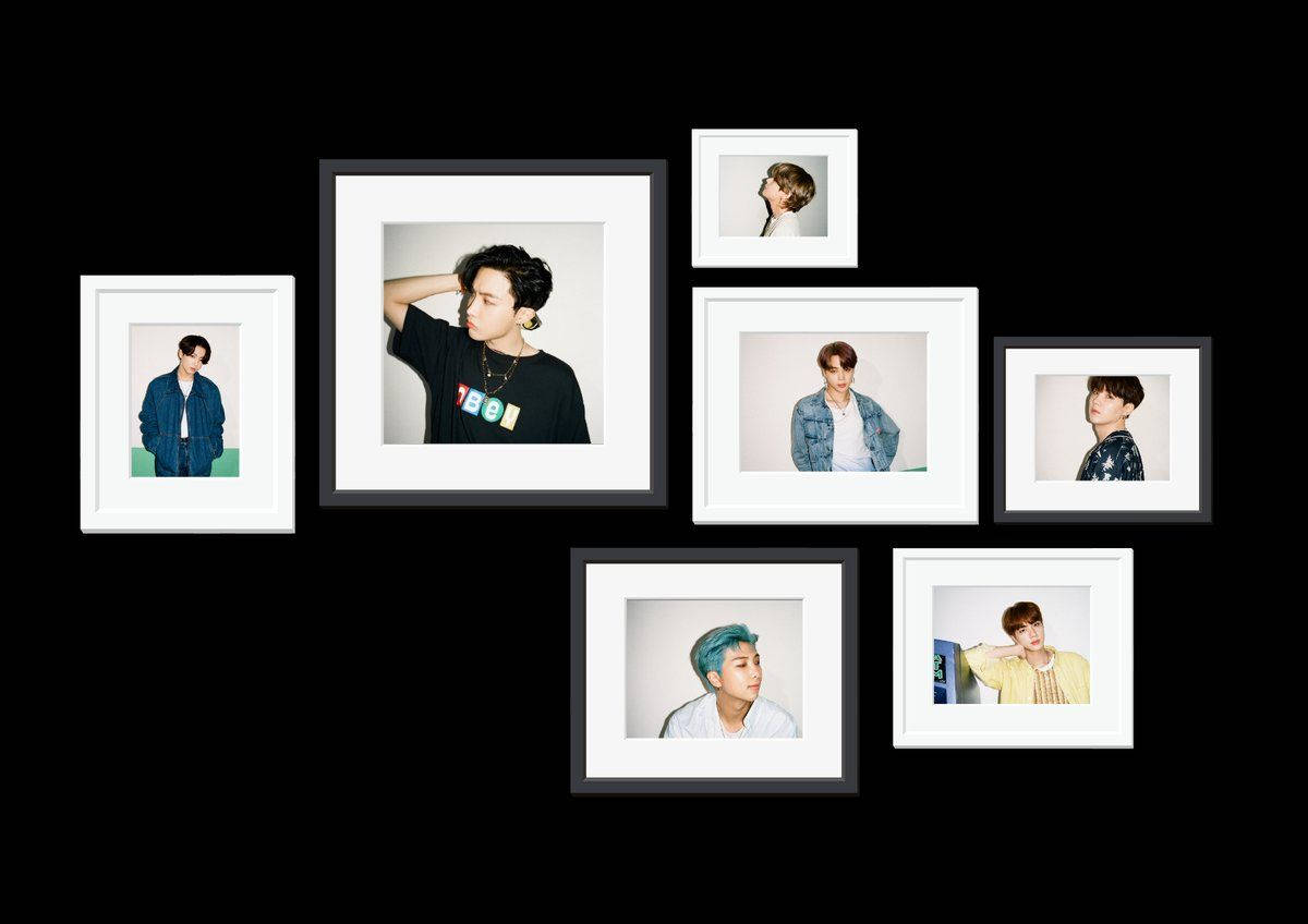 Hình nền máy tính BTS Polaroid Hình nền