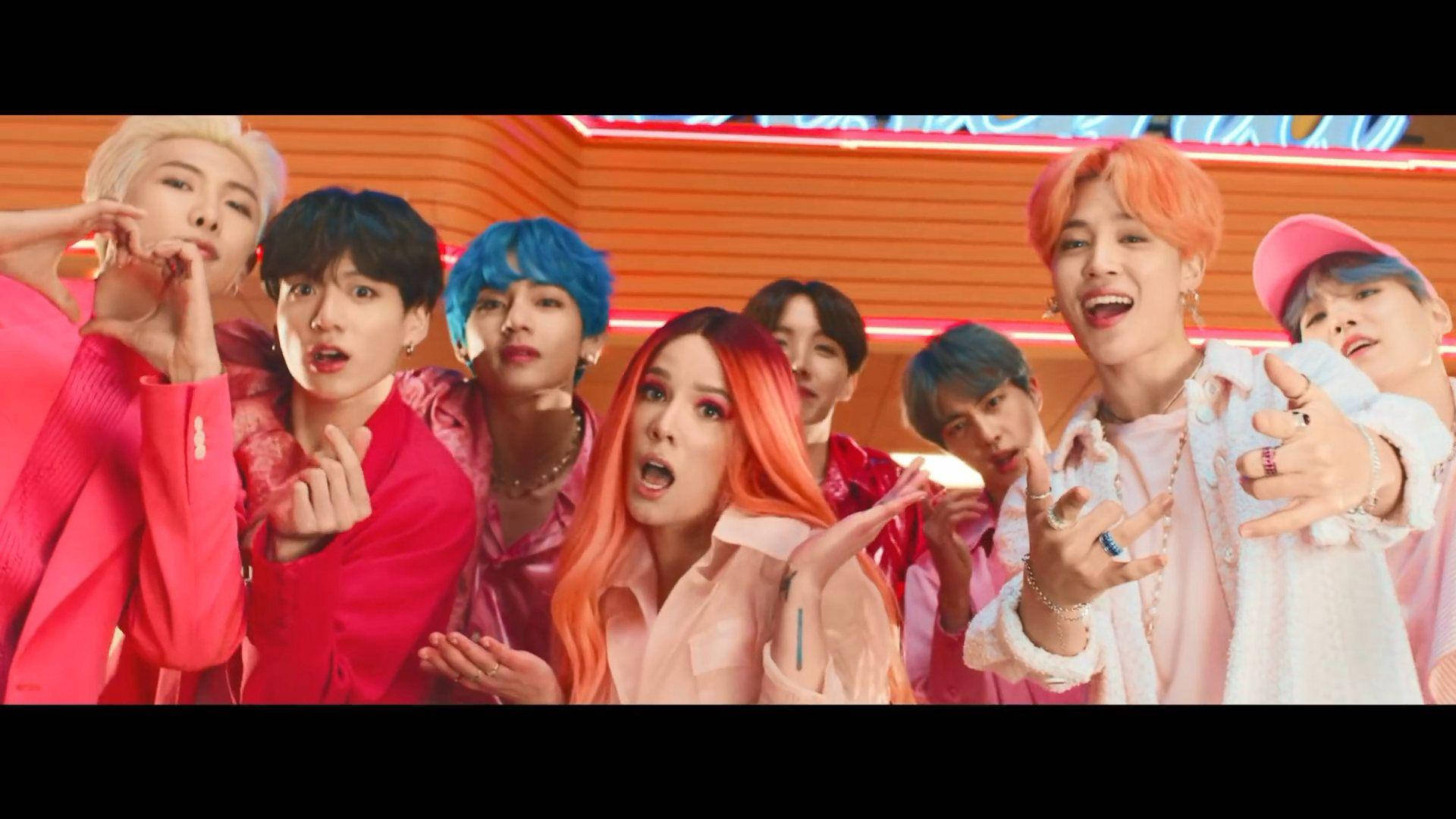 Hình nền máy tính BTS & Halsey Hình nền