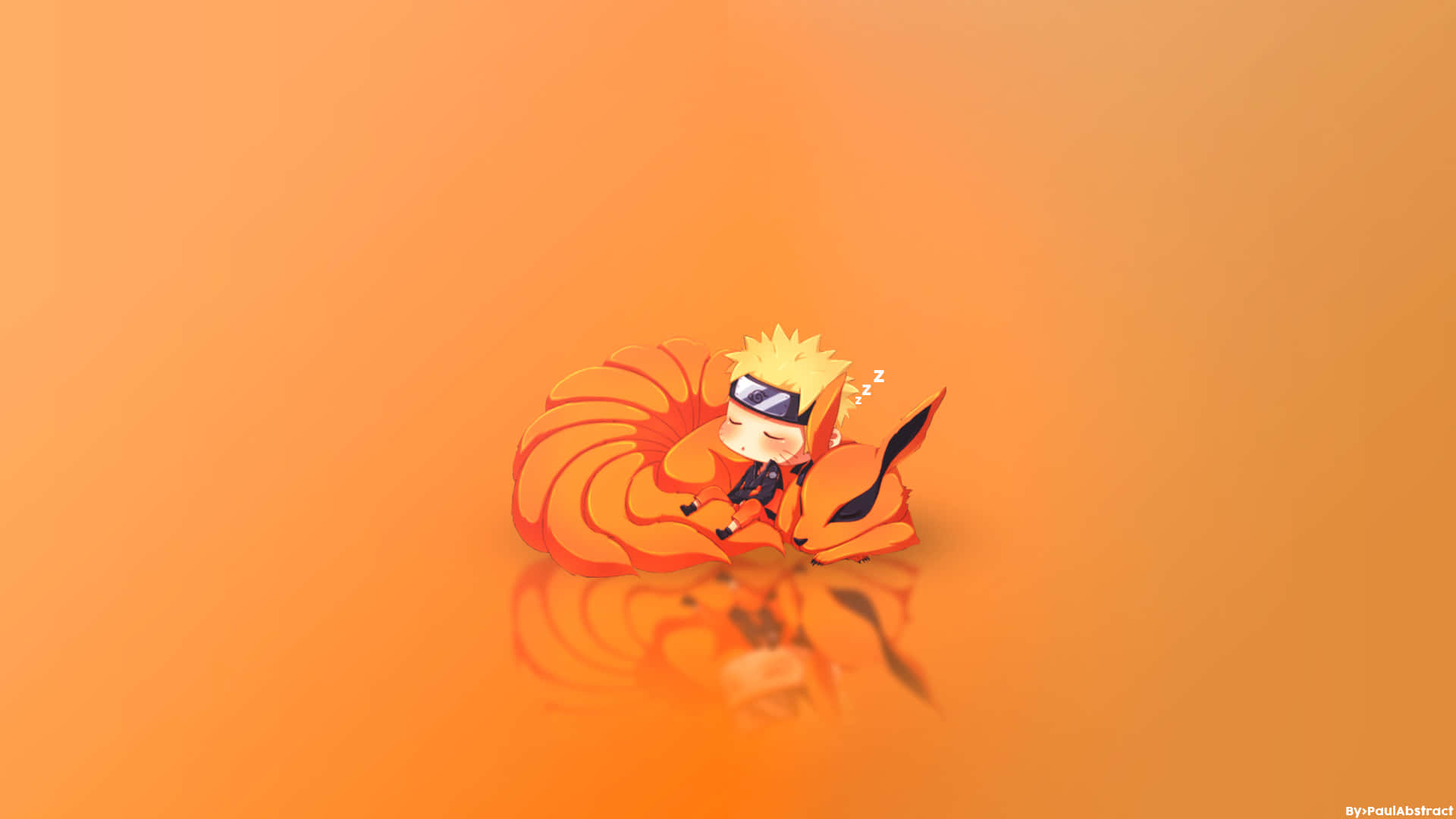 Hình nền Naruto ngầu với Kurama chibi Hình nền