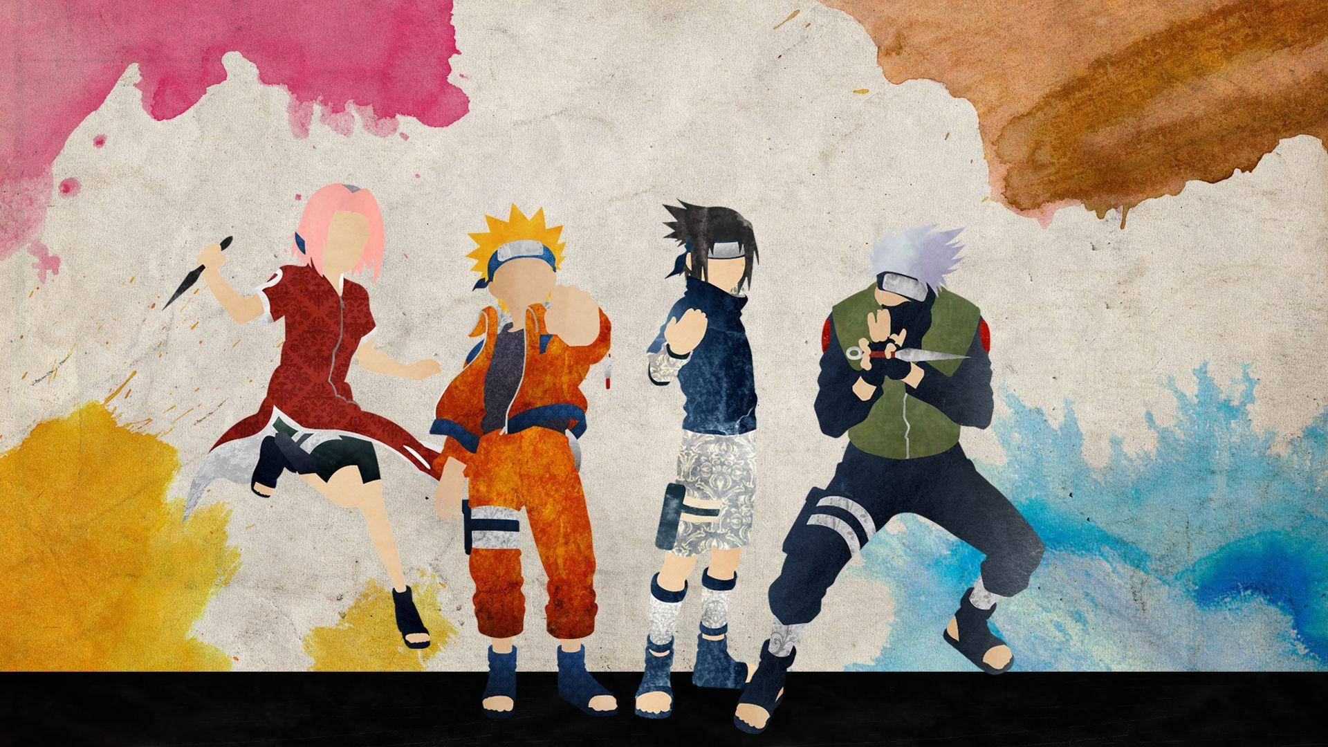 Hình nền Naruto Team 7 Nghệ thuật số Hình nền