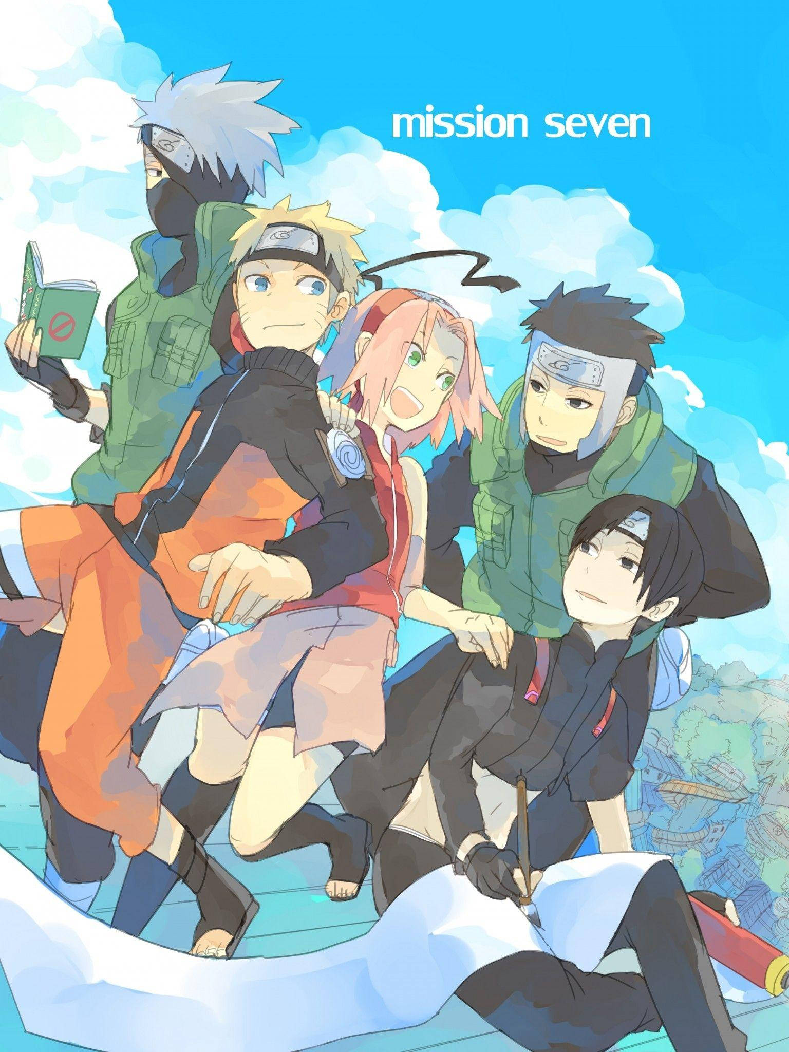 Hình nền Naruto nghệ thuật phong cách Hình nền