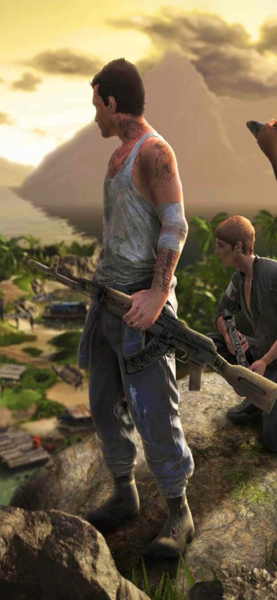 Hình nền nhân vật nhếch nhác Far Cry 3 cho iPhone X Hình nền