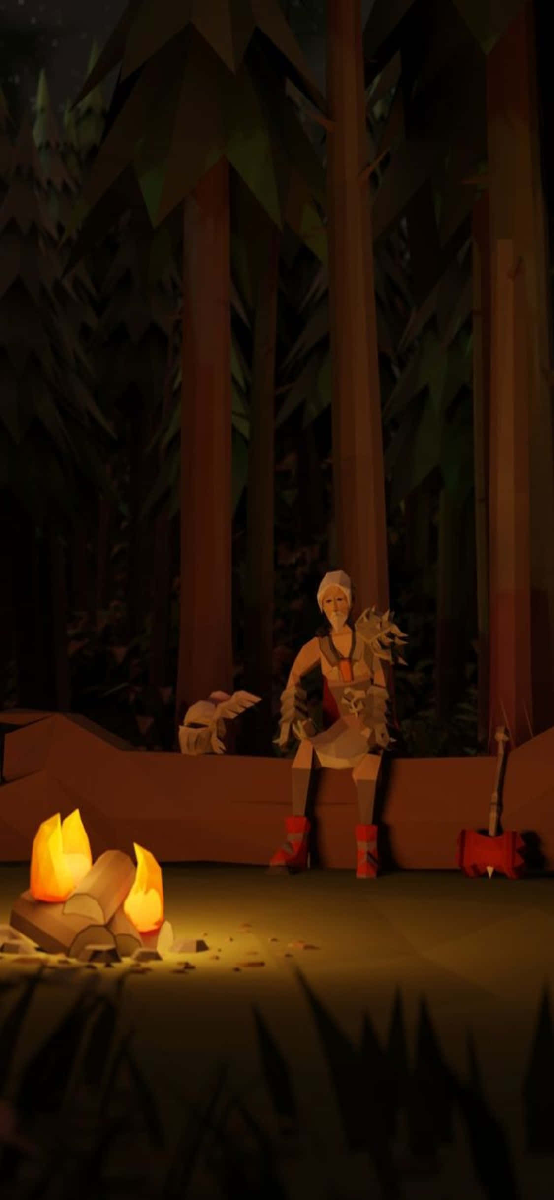 Hình nền Ông già trong Runescape Oldschool cho iPhone X Hình nền
