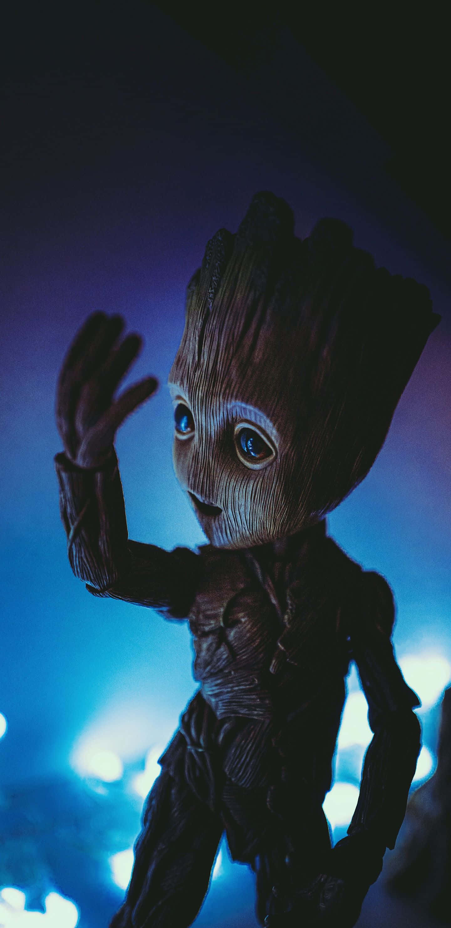Hình nền Pixel 3XL Marvel của Baby Groot Hình nền