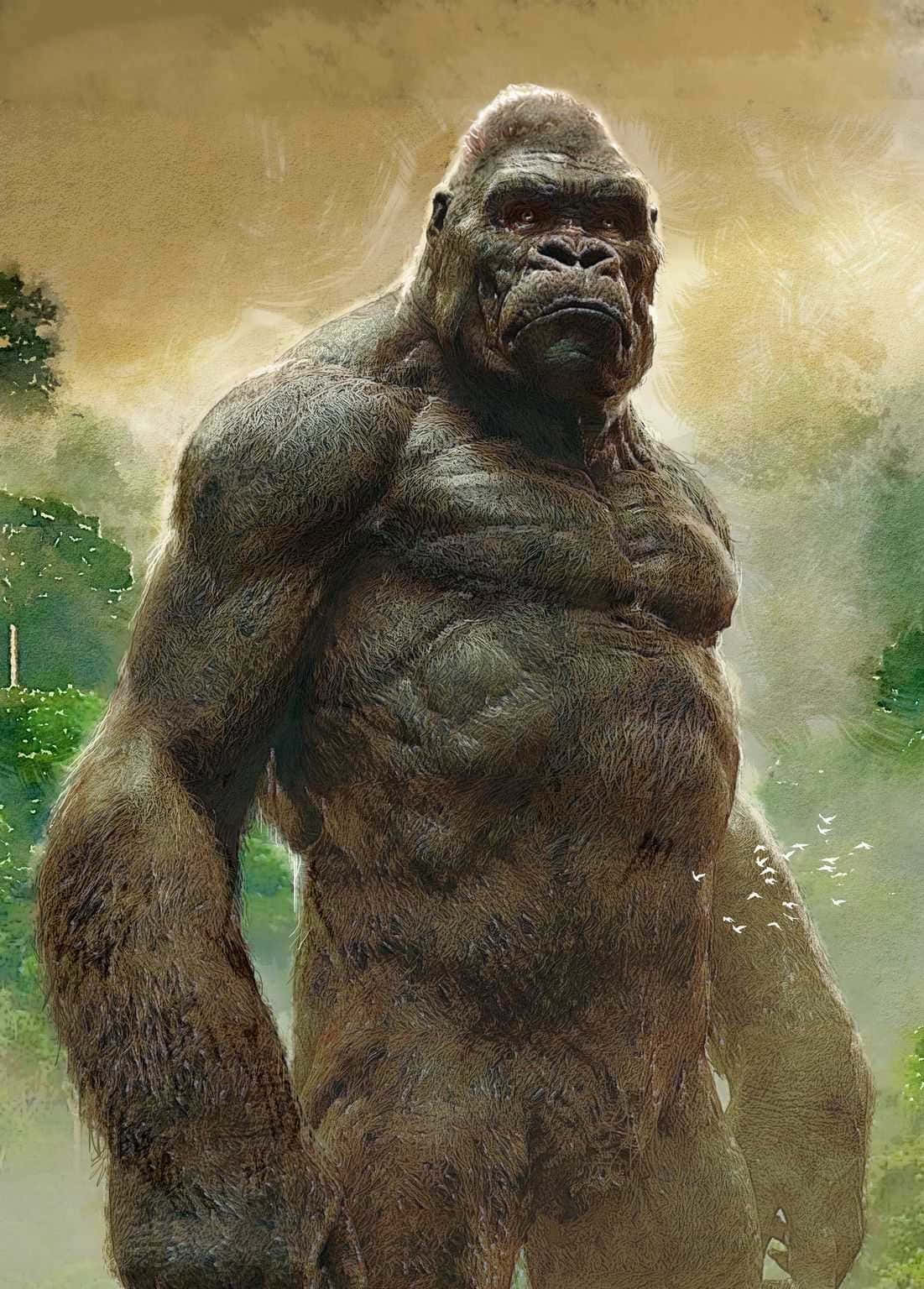 Hình nền Pixel 3 Gorilla Cơ Bắp Hình nền
