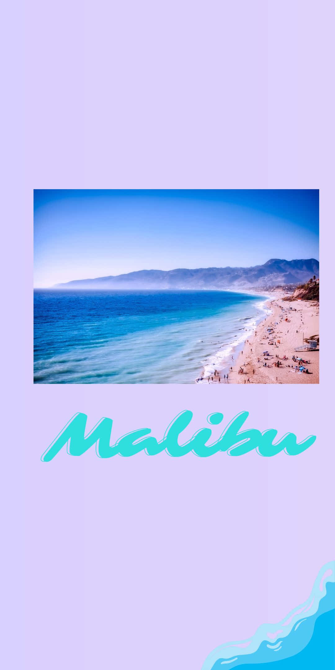 Hình nền Pixel 3 Malibu màu oải hương Hình nền