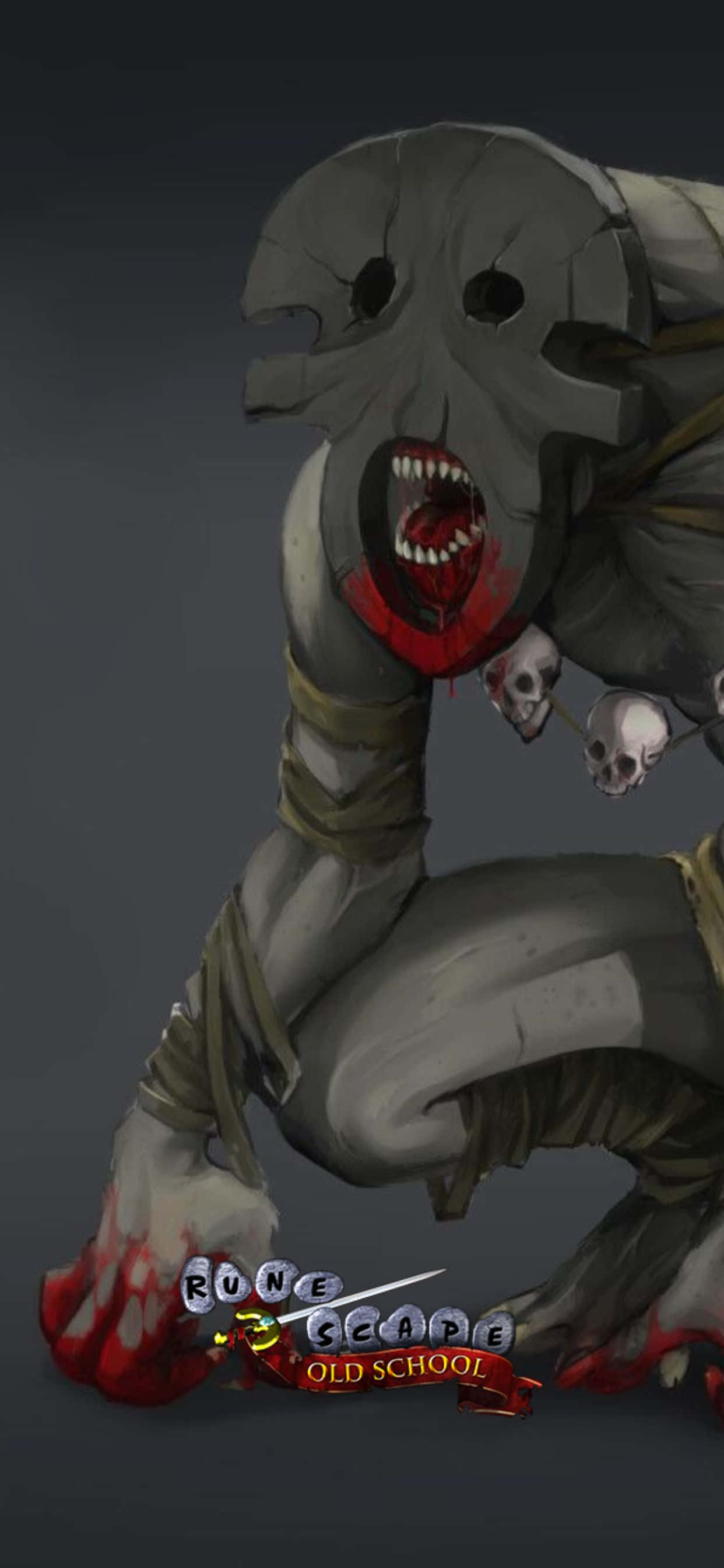 Quái Vật Xám Đầu Lâu iPhone Xs Max Runescape Oldschool Background Hình nền