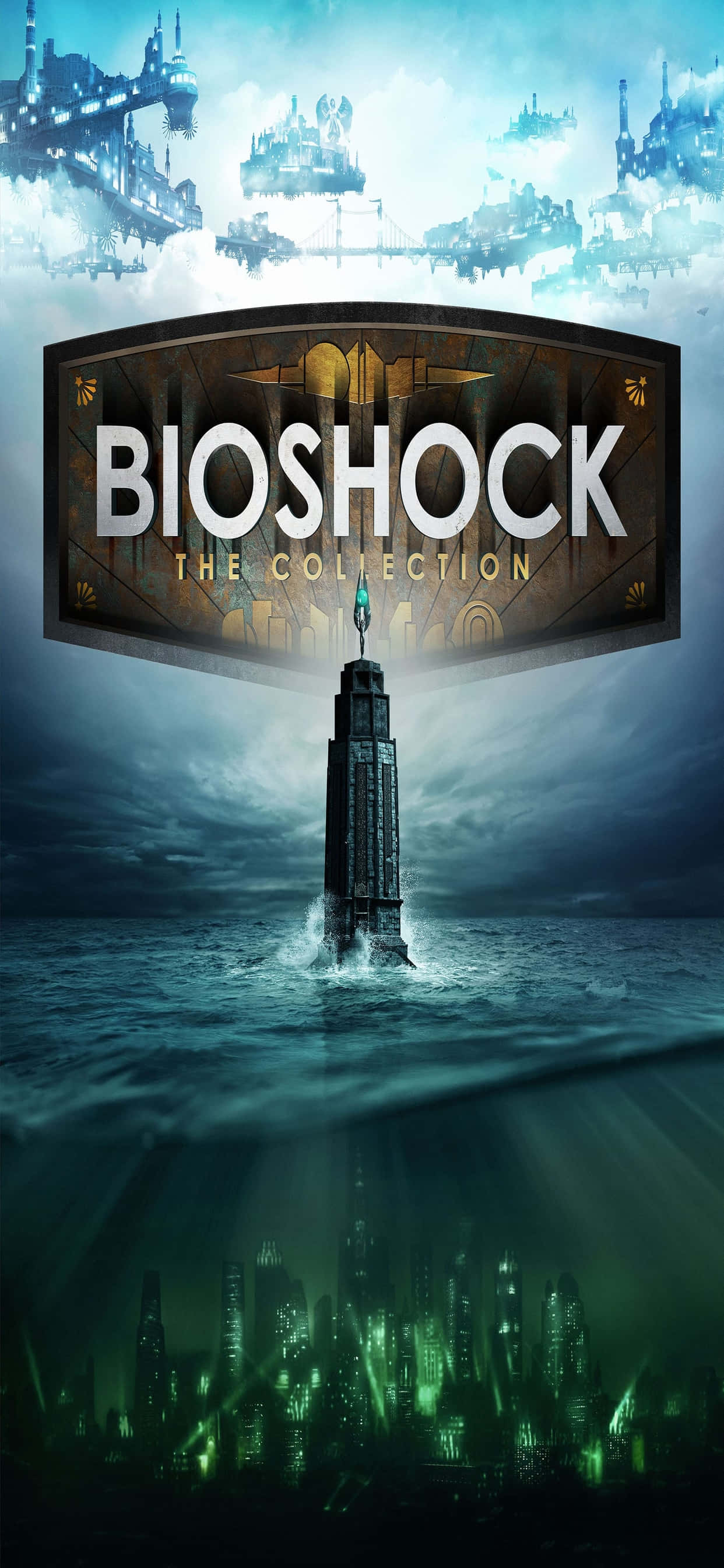Hình nền Thế giới Hai Chiều cho iPhone XS Max Bioshock Infinite Hình nền