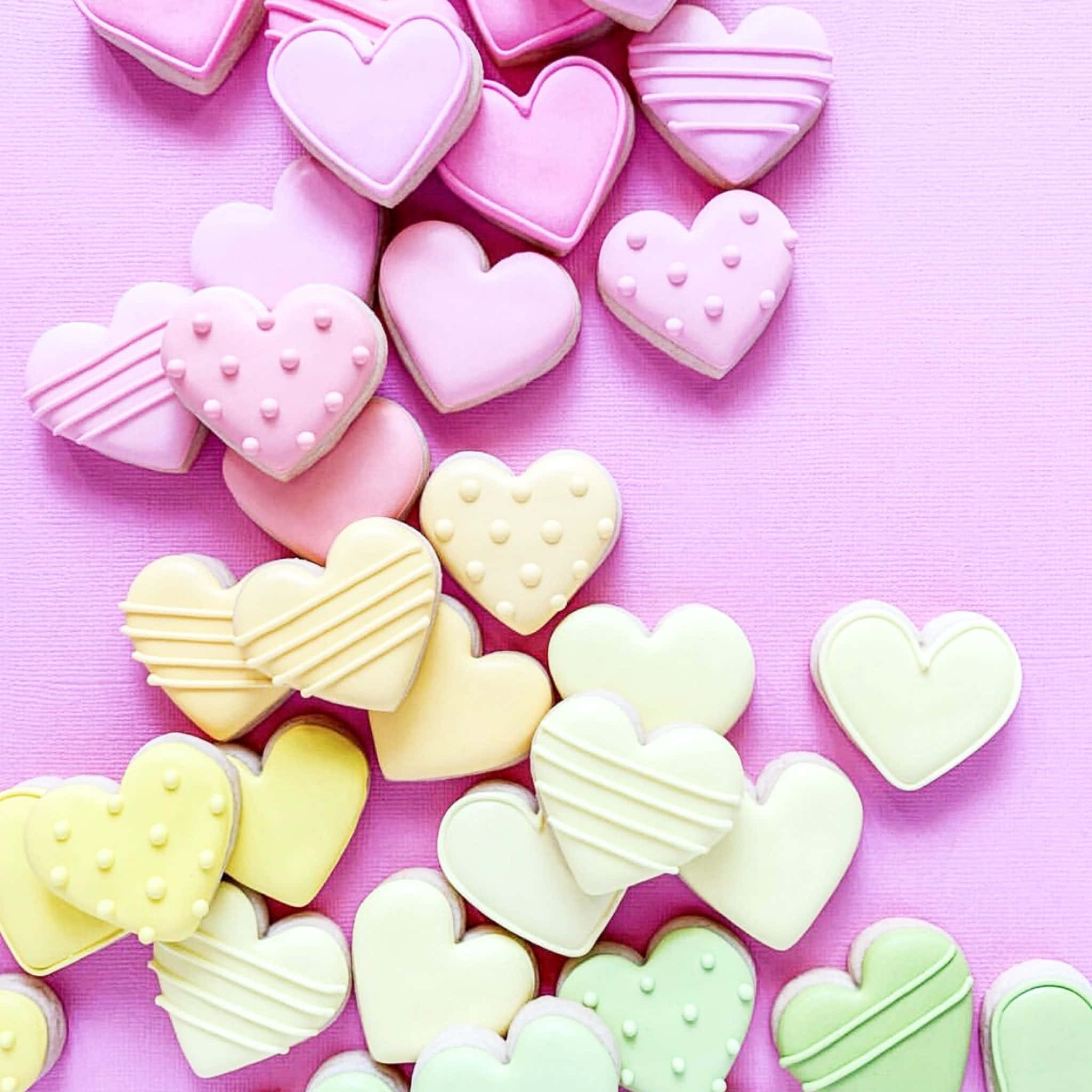Hình nền trái tim pastel Valentine Hình nền