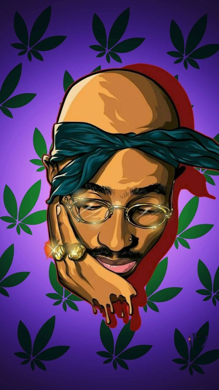 Hình nền Tupac chất cho iPhone Hình nền