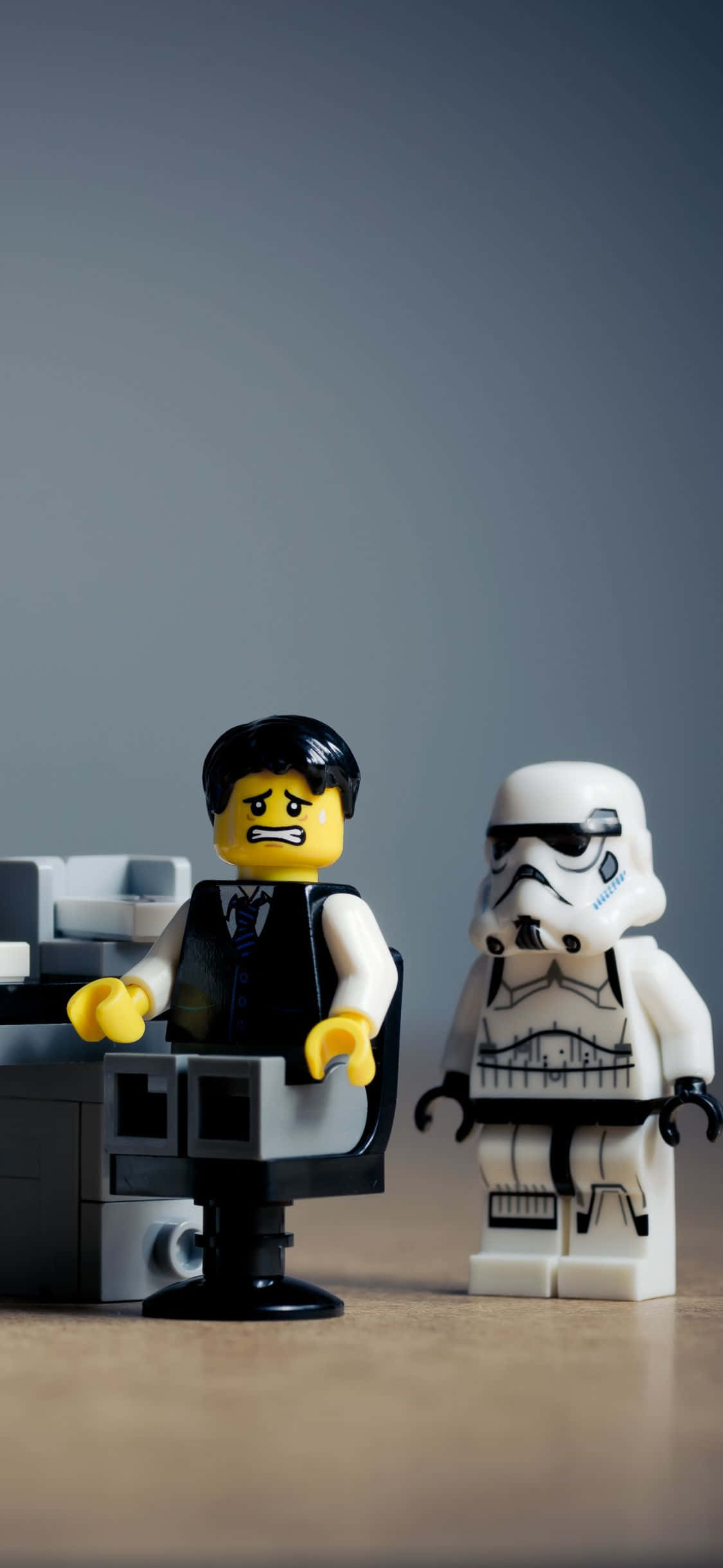 Hình nền văn phòng Lego cho iPhone XS Hình nền