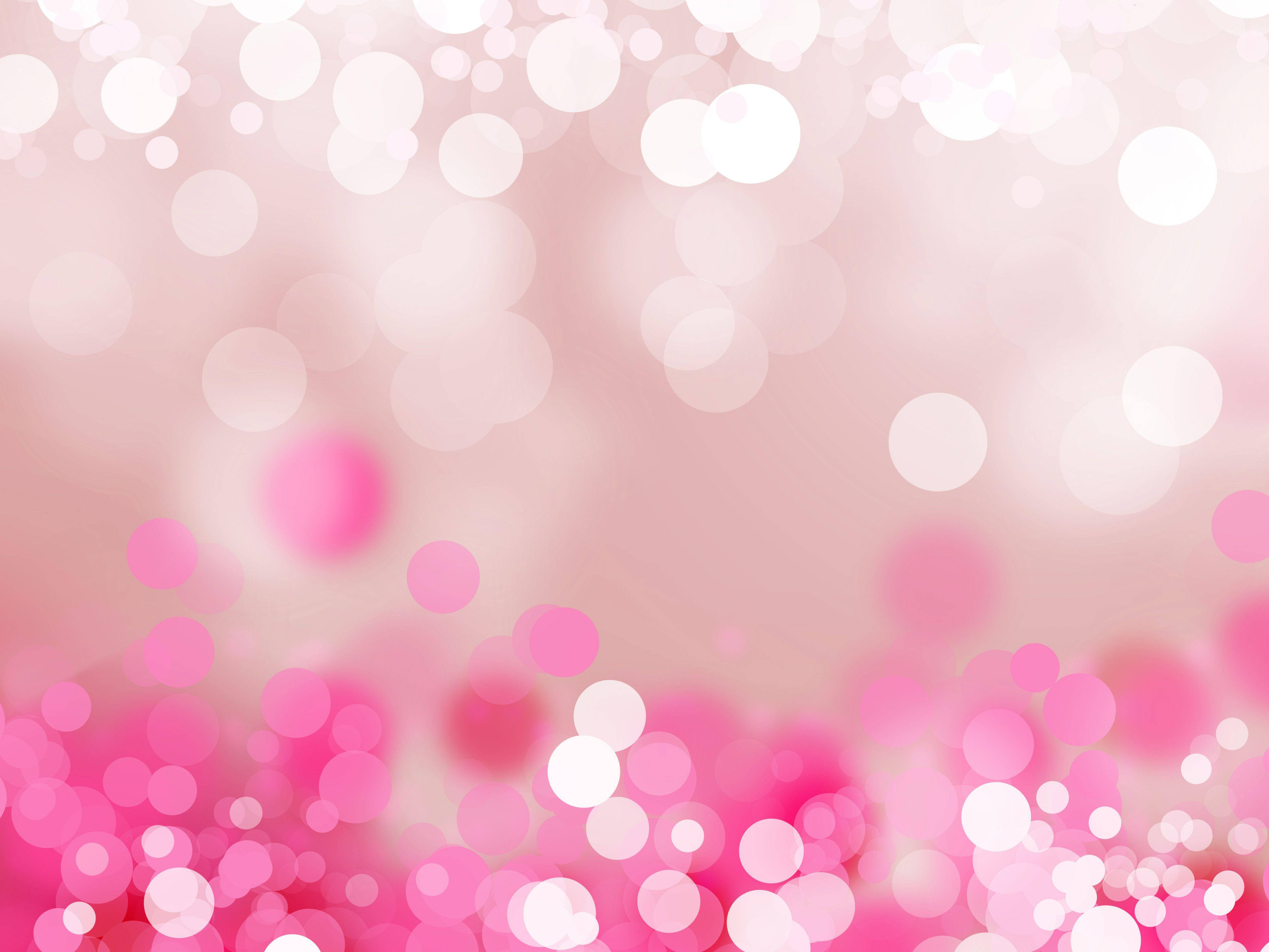 Hình tròn bokeh màu hồng dễ thương Hình nền