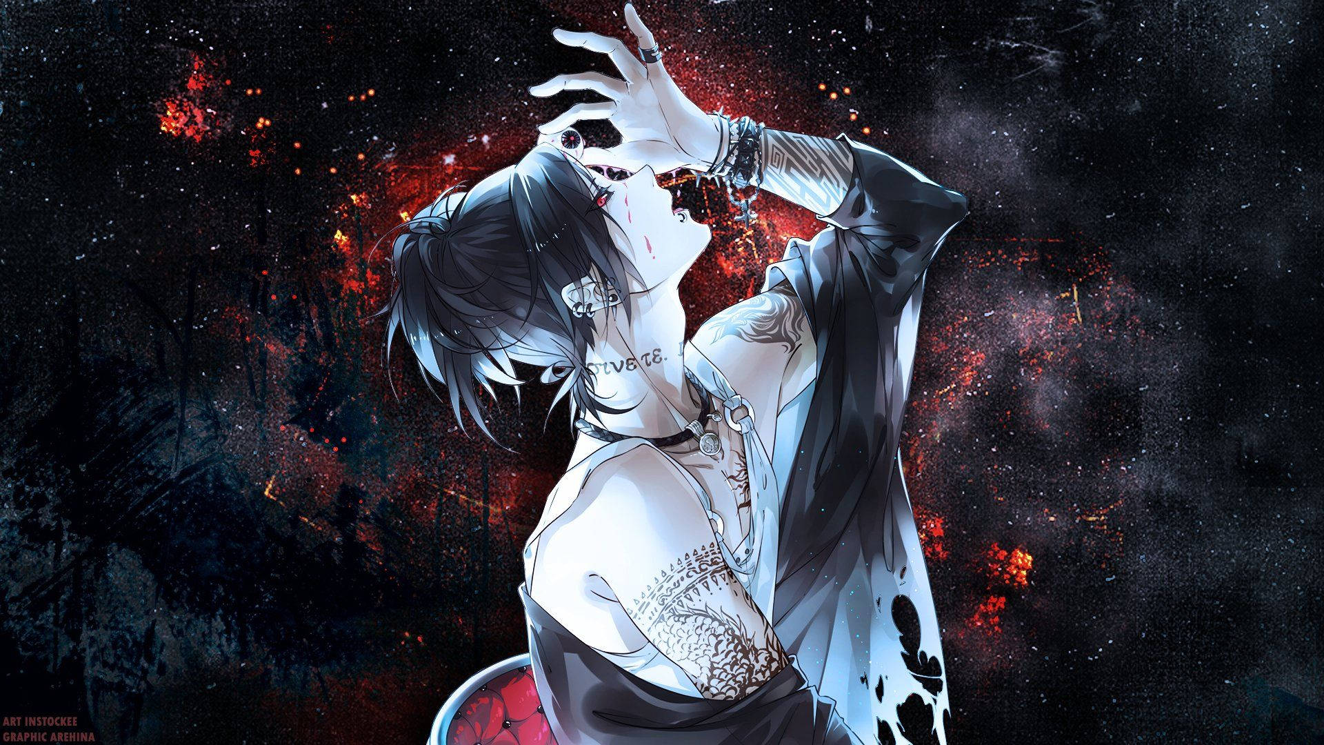 Hình xăm của Juuzo trong Tokyo Ghoul Hình nền
