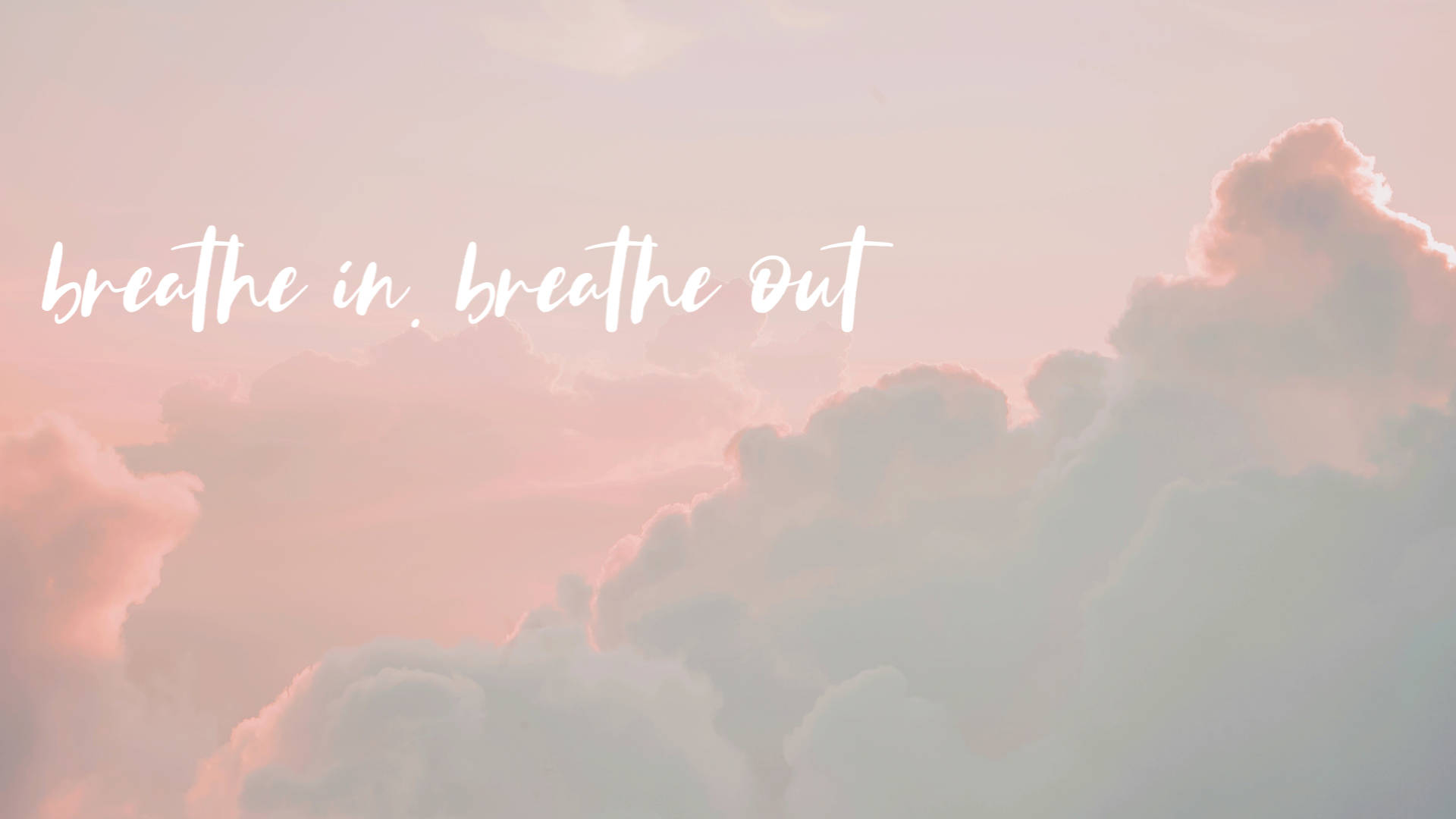 Hít Vào Thở Ra Phong Cách Pastel Aesthetic Tumblr Cho Laptop Hình nền