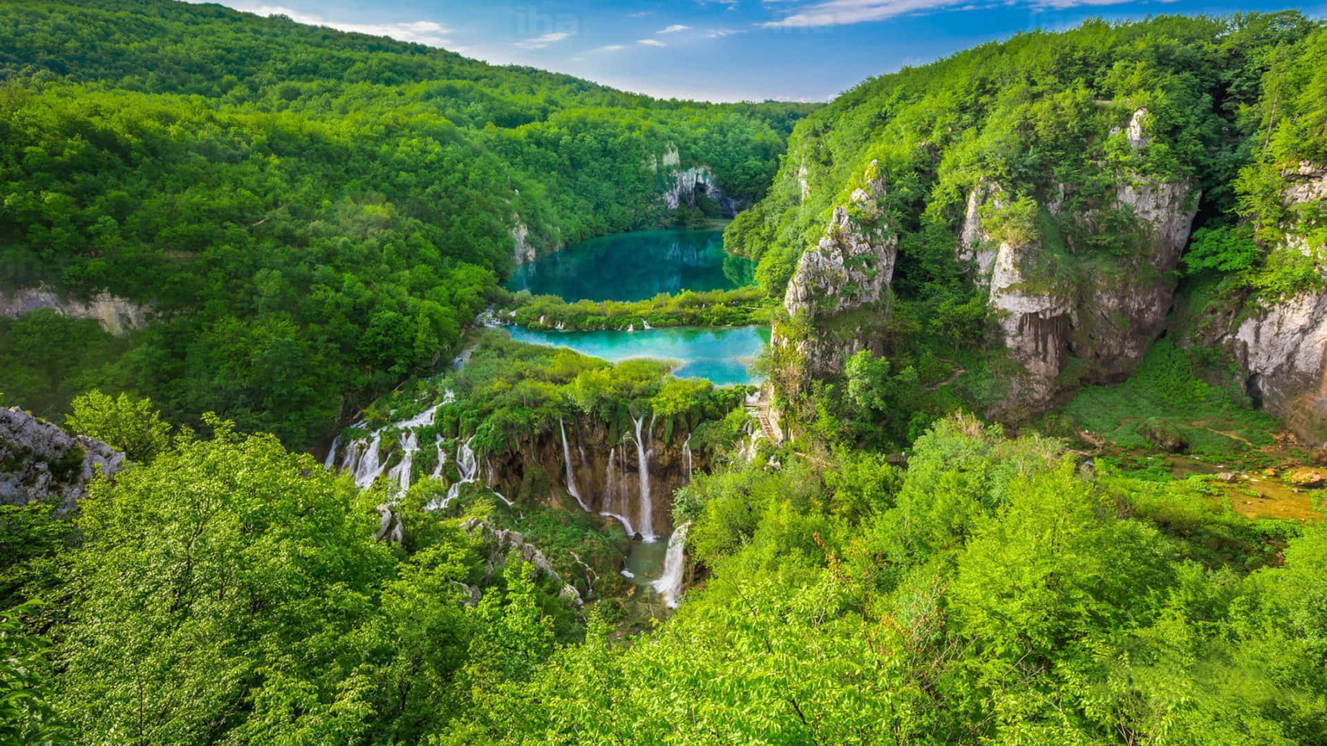 Hồ Plitvice ở Croatia Hình nền