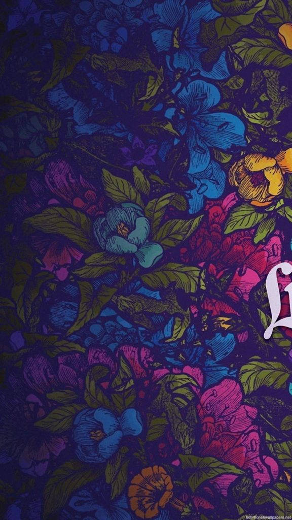 Hoa Graffiti Hoa iPhone Hình nền