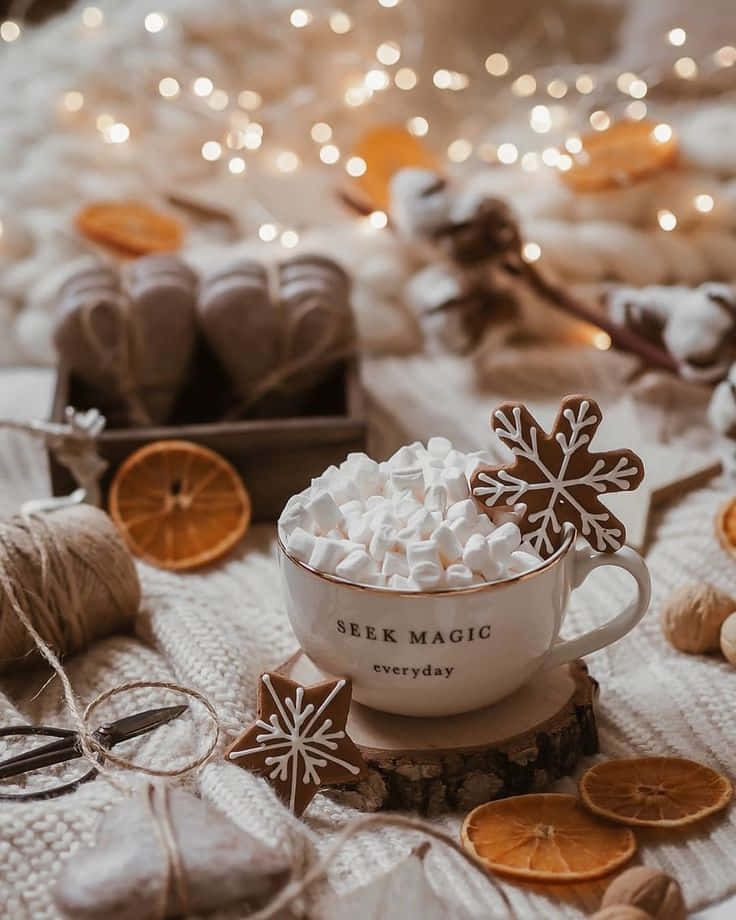 Hòa mình vào không khí lễ hội với khung cảnh Giáng sinh mùa đông đầy chất thơ! Hình nền