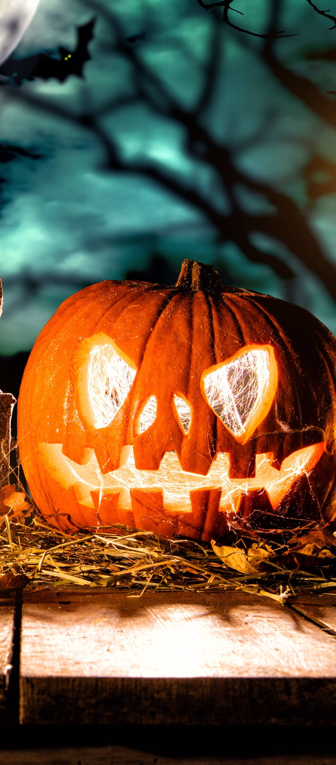 Hòa mình vào không khí ma quái với chiếc điện thoại Halloween dễ thương này! Hình nền